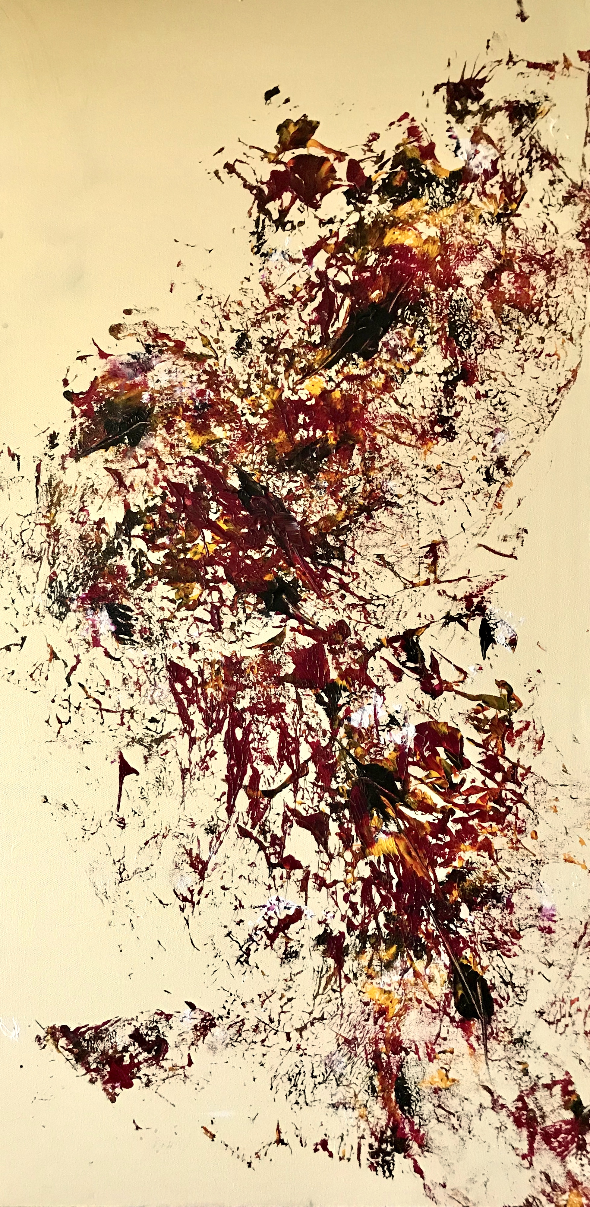Sheila Cahill - _Flight Pattern_ - 50 x 26 - Acrylic on Canvas - 2018 - $1200 .jpg