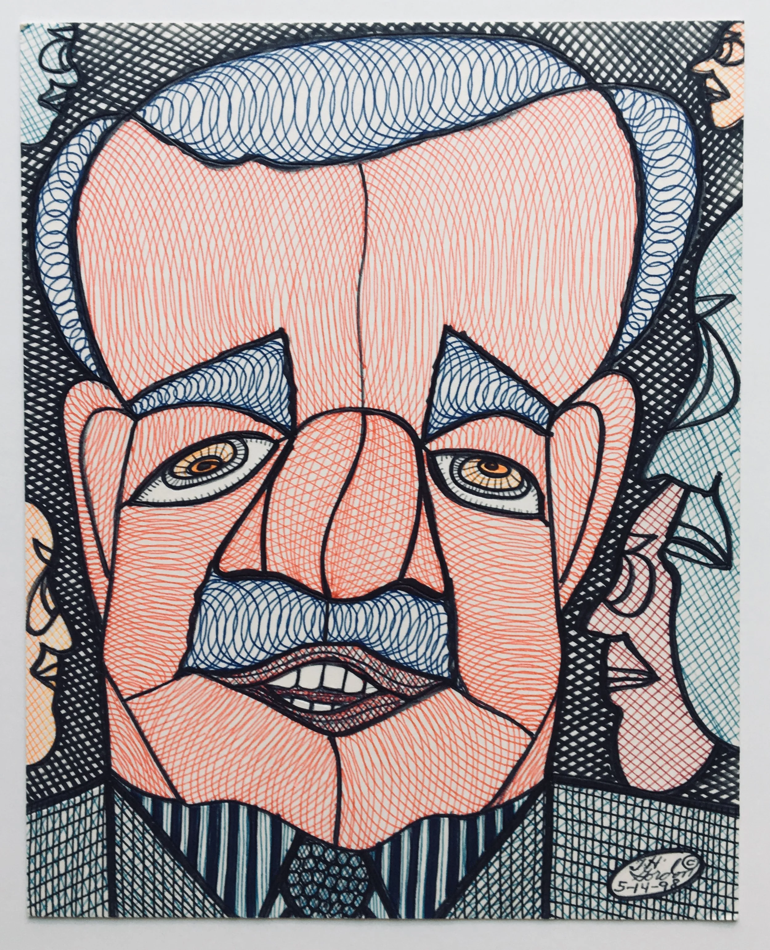 GalleryOonH-Ted Gordon-The Glow of Achievement-1998-Pen and paper on posterboard-8x10-850.jpg