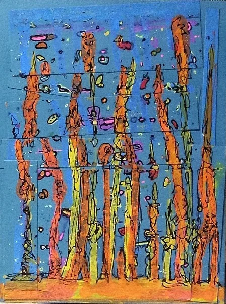 Vibrant Stalagmites _ 5 in x 7 in.jpg