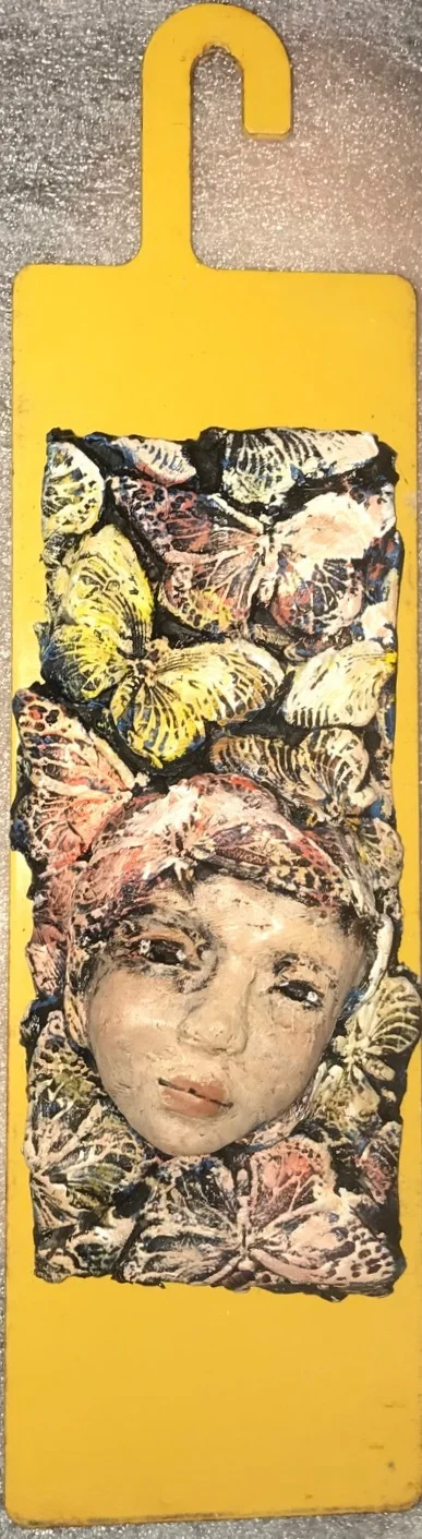 Zenith Gallery-Elissa Farrow-Savos-Butterflies-2017-found objects and ploymer clay- 11h x 3w x 3d- $150.jpg