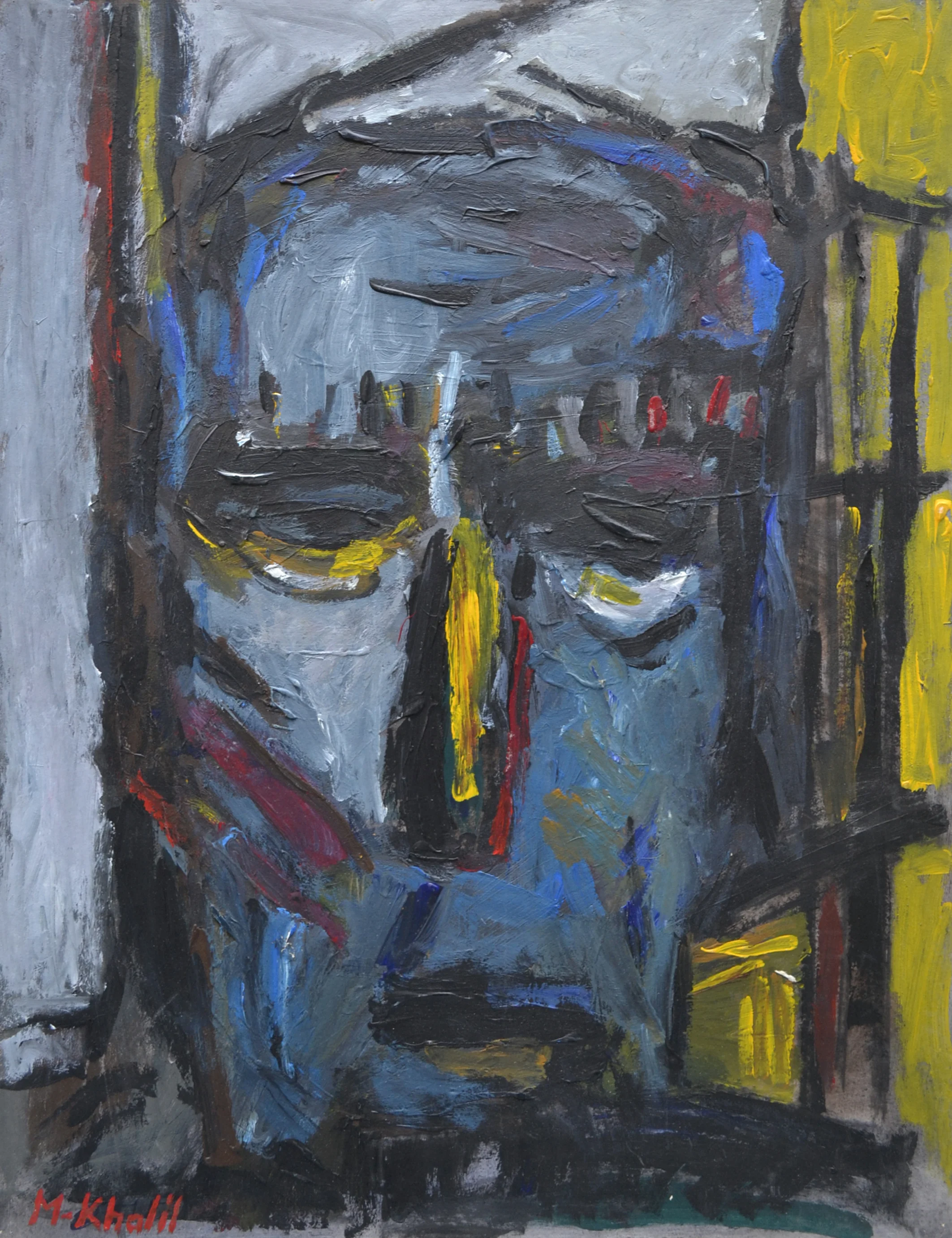 XOL Gallery - Mohamed Khalil (Palestine) - _Portrait_ - 20 x26 in - Acrylic on cardboard - $1,500.00.jpg