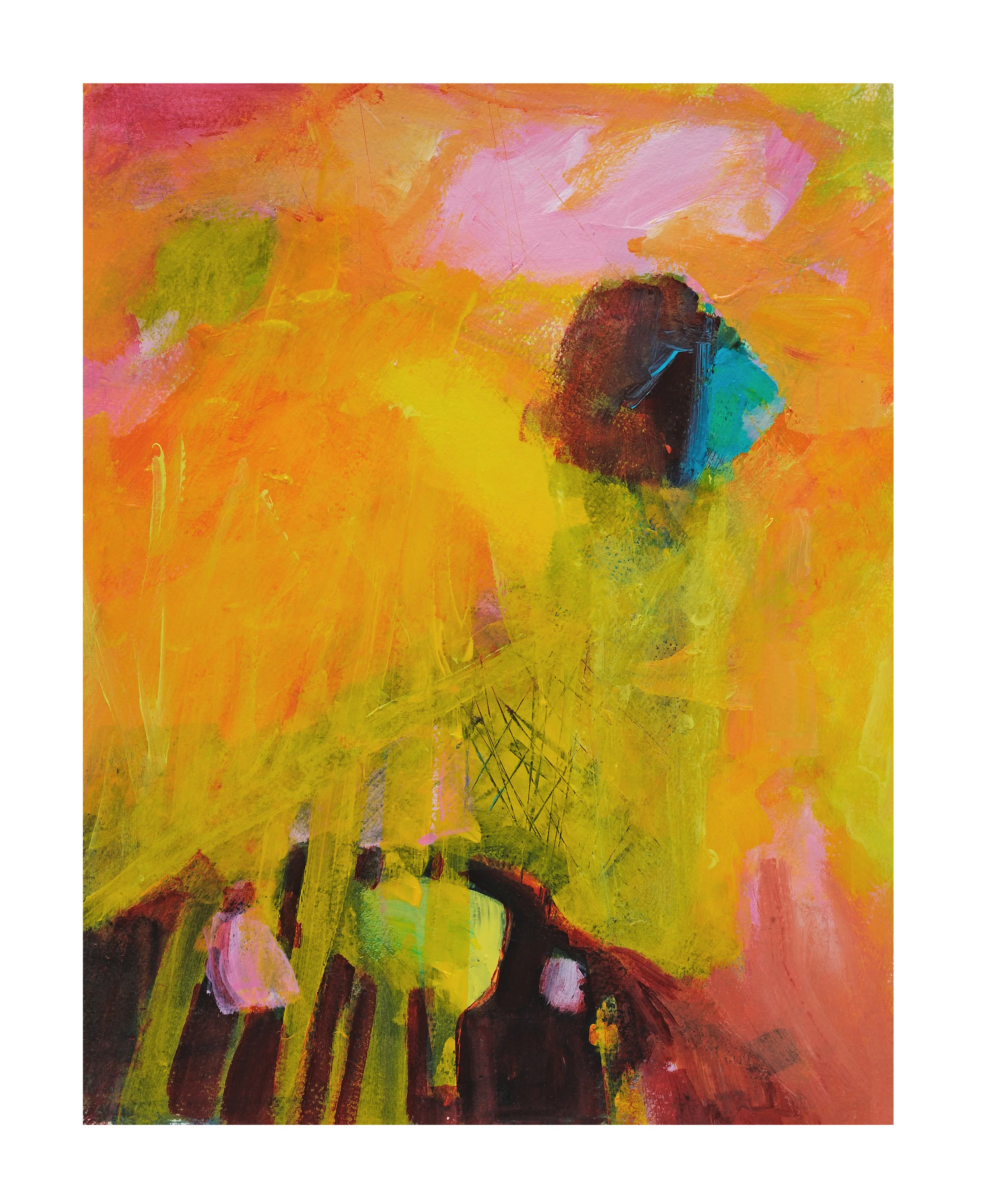 Amy Sabrin_Community Garden I_2018_Acrylic on Arches paper_19x15_$300.jpg