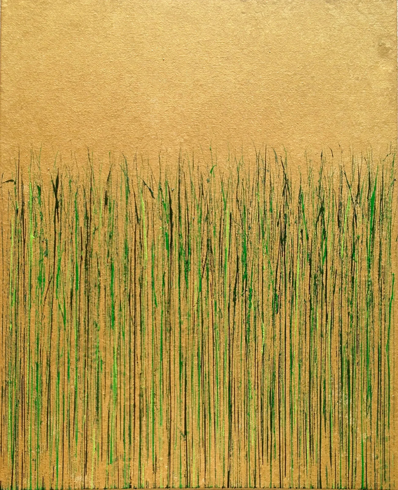 Mary D. Ott_Green on Gold_2016_Acrylic and metallic paint_30_ x 24__$1500.jpg