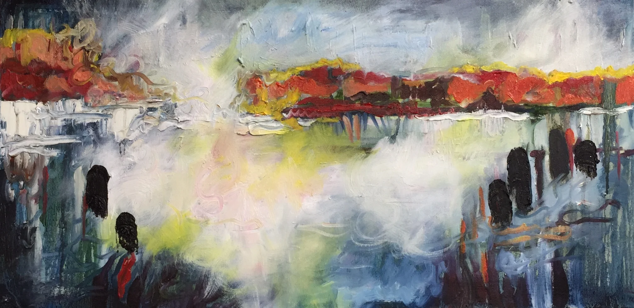 Foundry Gallery-Barbara Pliskin-Dusk-Oil on canvas-18x36-2017-$800.jpg