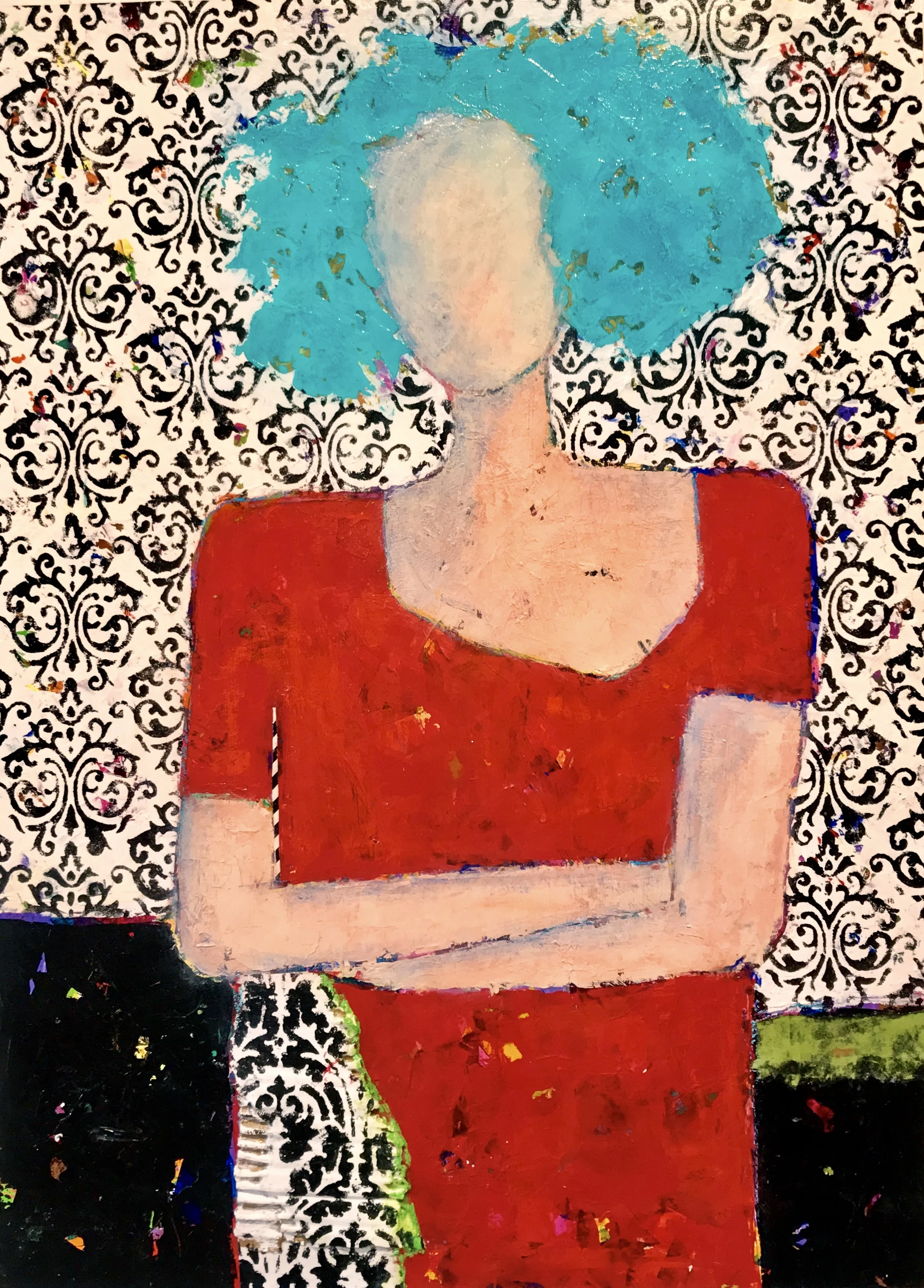 Foundry Gallery-Charlene Nield-Bexley-30x22-Acrylic with mixed media-2018-$1200.jpg