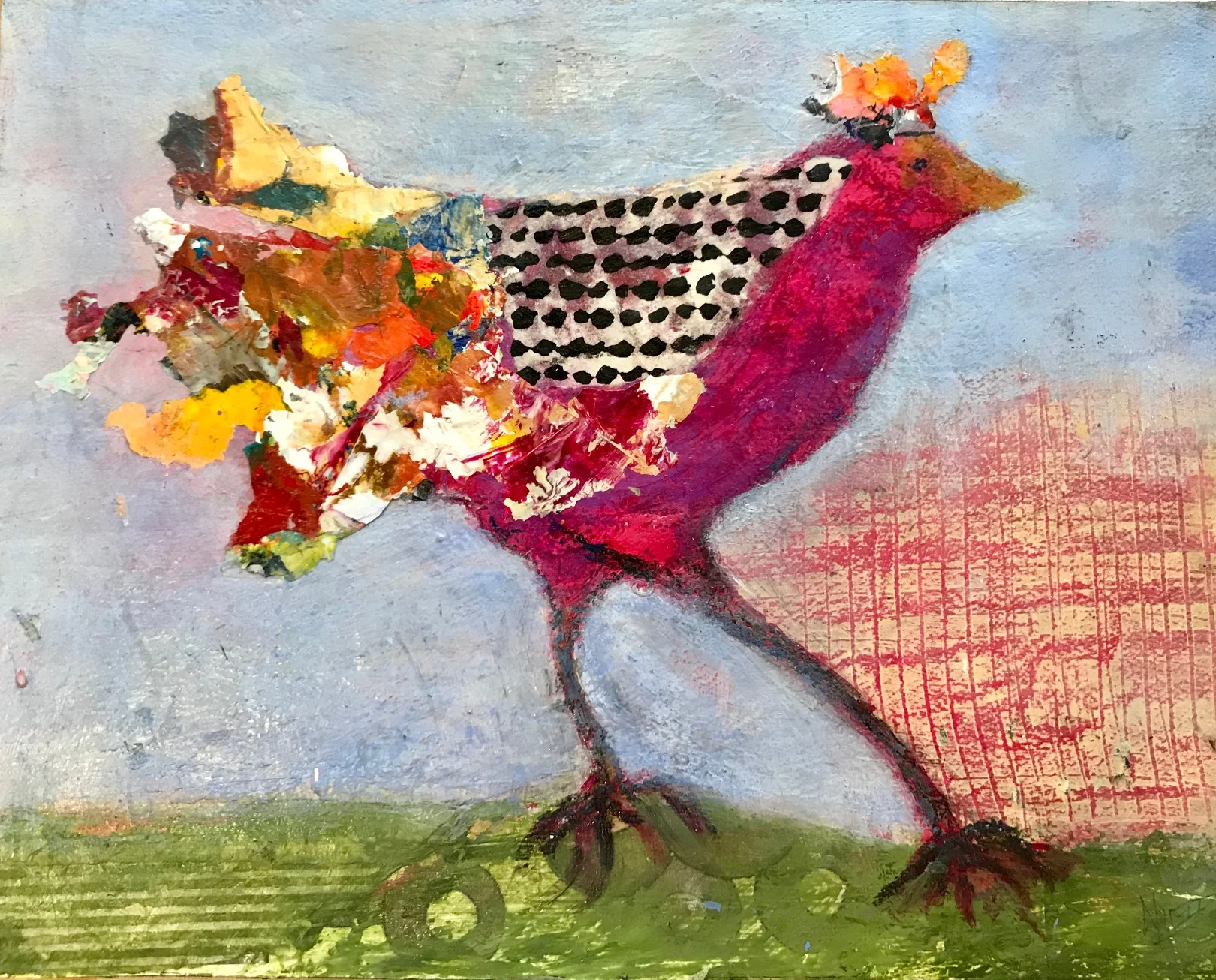 Foundry Gallery-Charlene Nield-Crowned Prince Strider11x14-Acrylic with mixed media-2018-$325.jpg