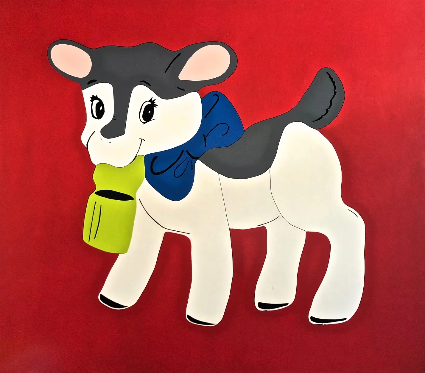 Lamb on Red - Michael Larry Simpson - Latex paint on cut wood - 43_ x 49_ - 2018 - $2,200.jpg