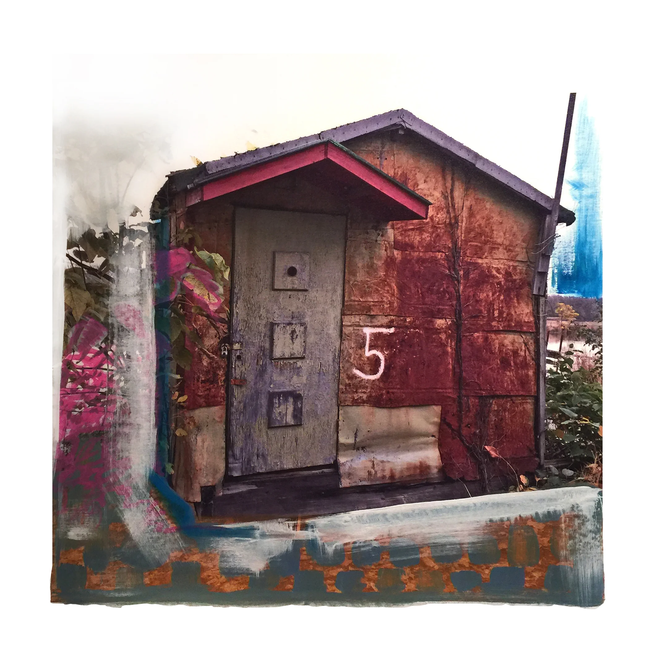 Gail Garcia - “SHACK#5” - Mixed Media on Canvas - 30_x30_ - 2017 - $1950.jpg