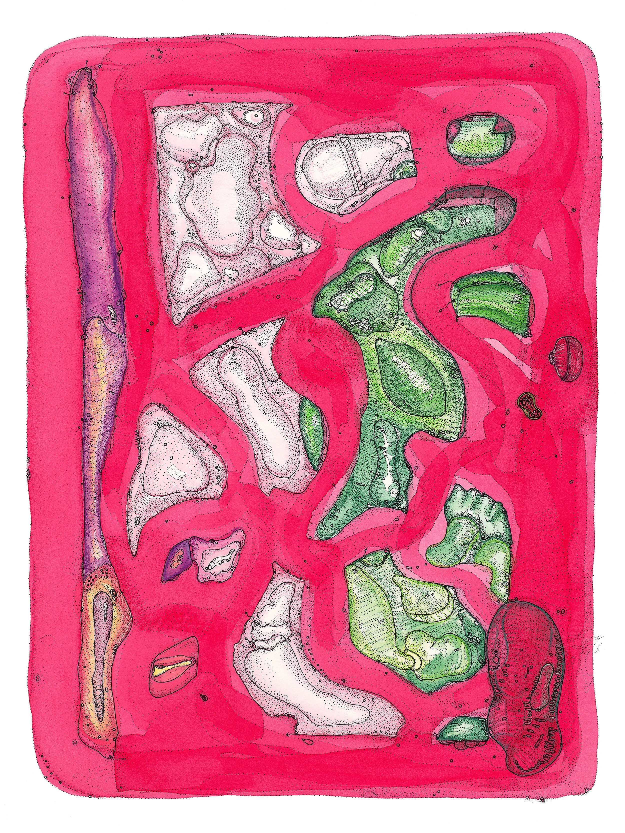 RogelioMaxwell-TheDig_ACrossSection-2008-Ink_AcrylicPaint-18x24-$5000.jpg