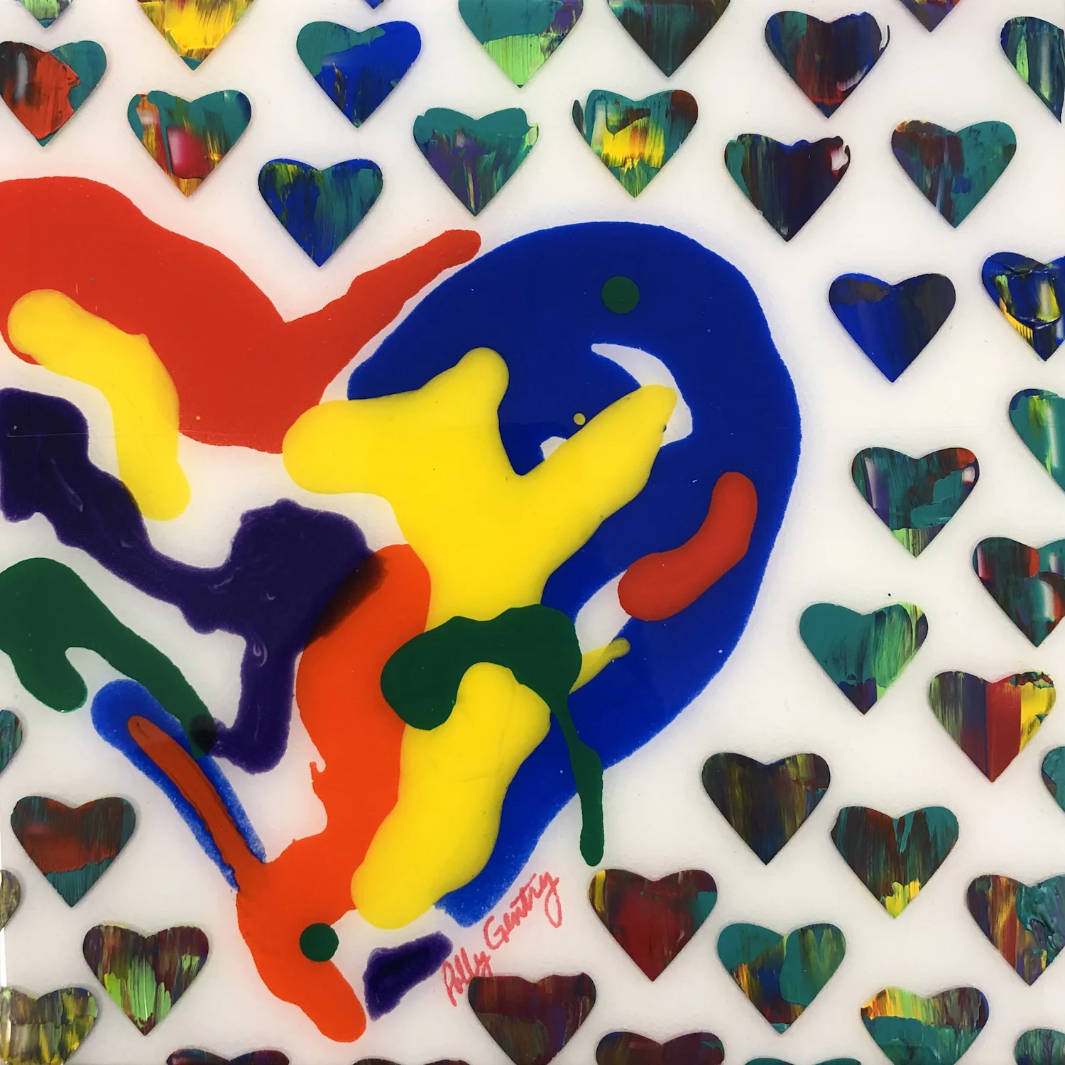 Sean Christopher Ward and Polly Gentry Collaboration - Love Infinitely - Acrylic and ArtResin on Wood Panel - 8x8x1.5 - 2018 - 250.jpg