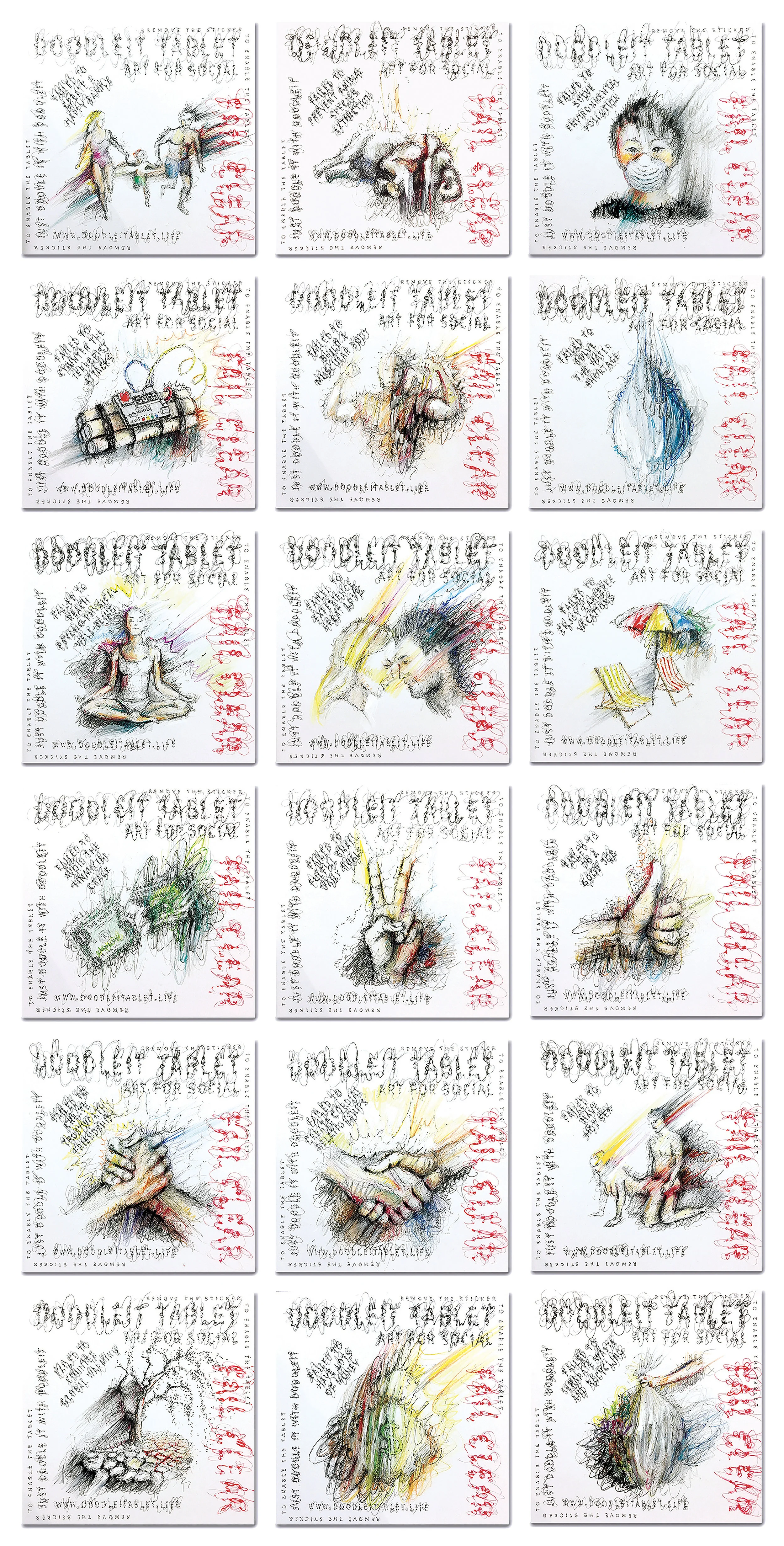 bandini_doodleit tablets_10x10 inches each_mixmedia_1of1_2018_$150 each tablet.jpg