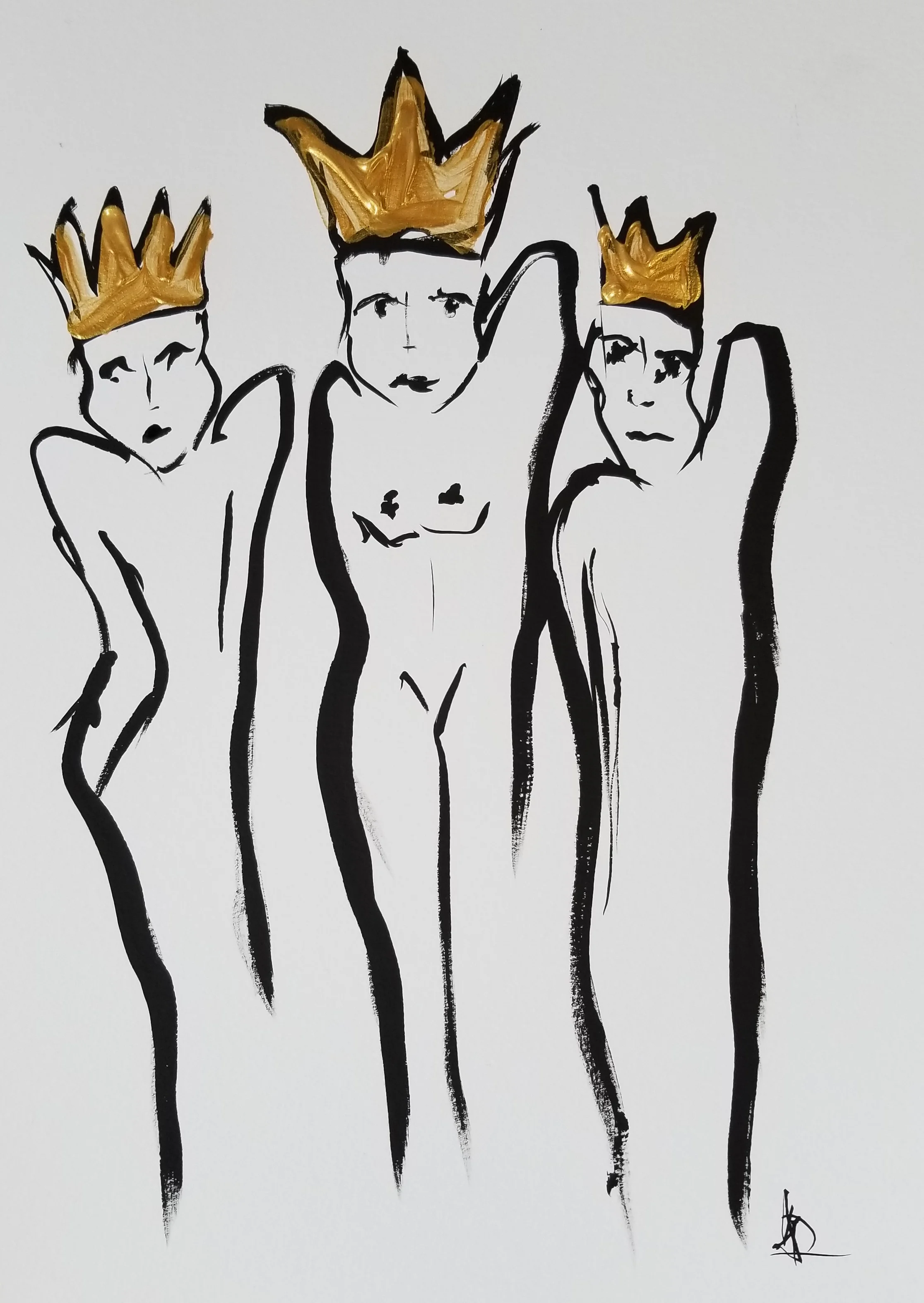 ARDREWART CrowningAround LiquidgoldInkPaper 11x14 2018 Price500.jpg