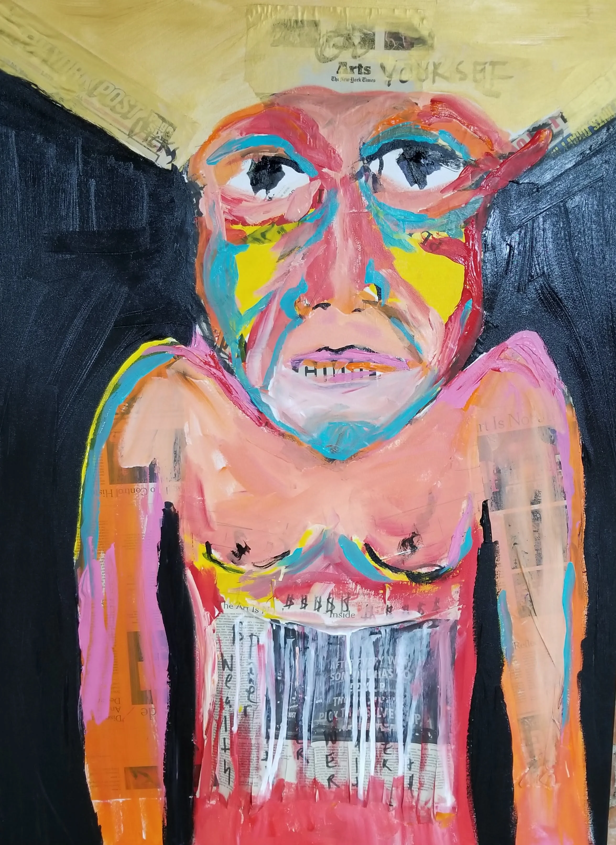 ARDREWART GoArtsYourself NewYorkPost,NewYorkTimes,ink,acrylic,canvas 40x30 2017 Price2800.jpg