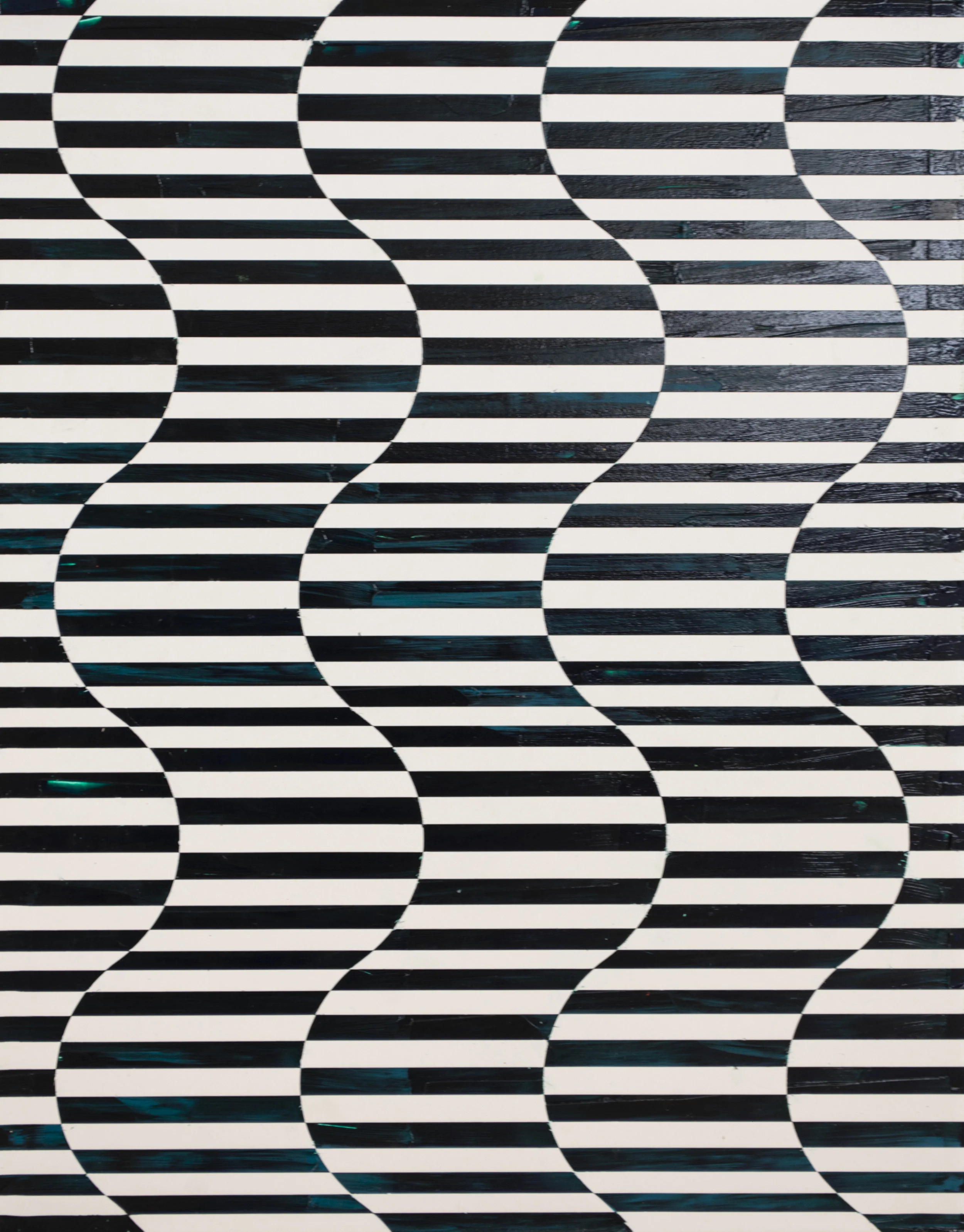 HUE Gallery of Contemporary Art - Sean Christopher Ward - Deep Jaded Waves - Acrylic on MDF - 11x14 - 2018 - $300.jpg