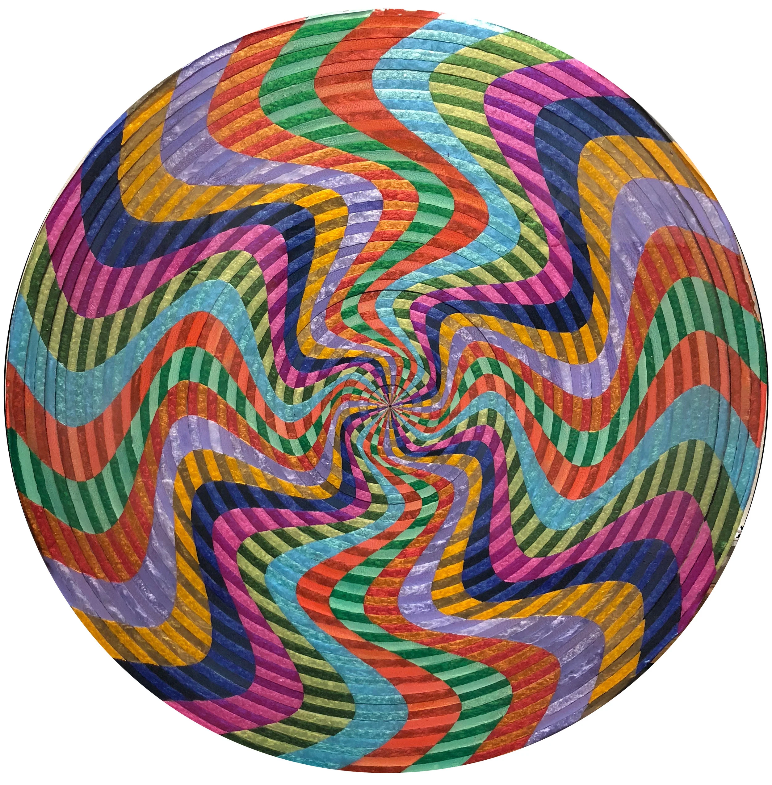 HUE Gallery of Contemporary Art - Sean Christopher Ward - Spin Cycle - Mixed Media and ArtResin on Wood Panel - 30 diameter x 3 - 2018 - $4000.jpg