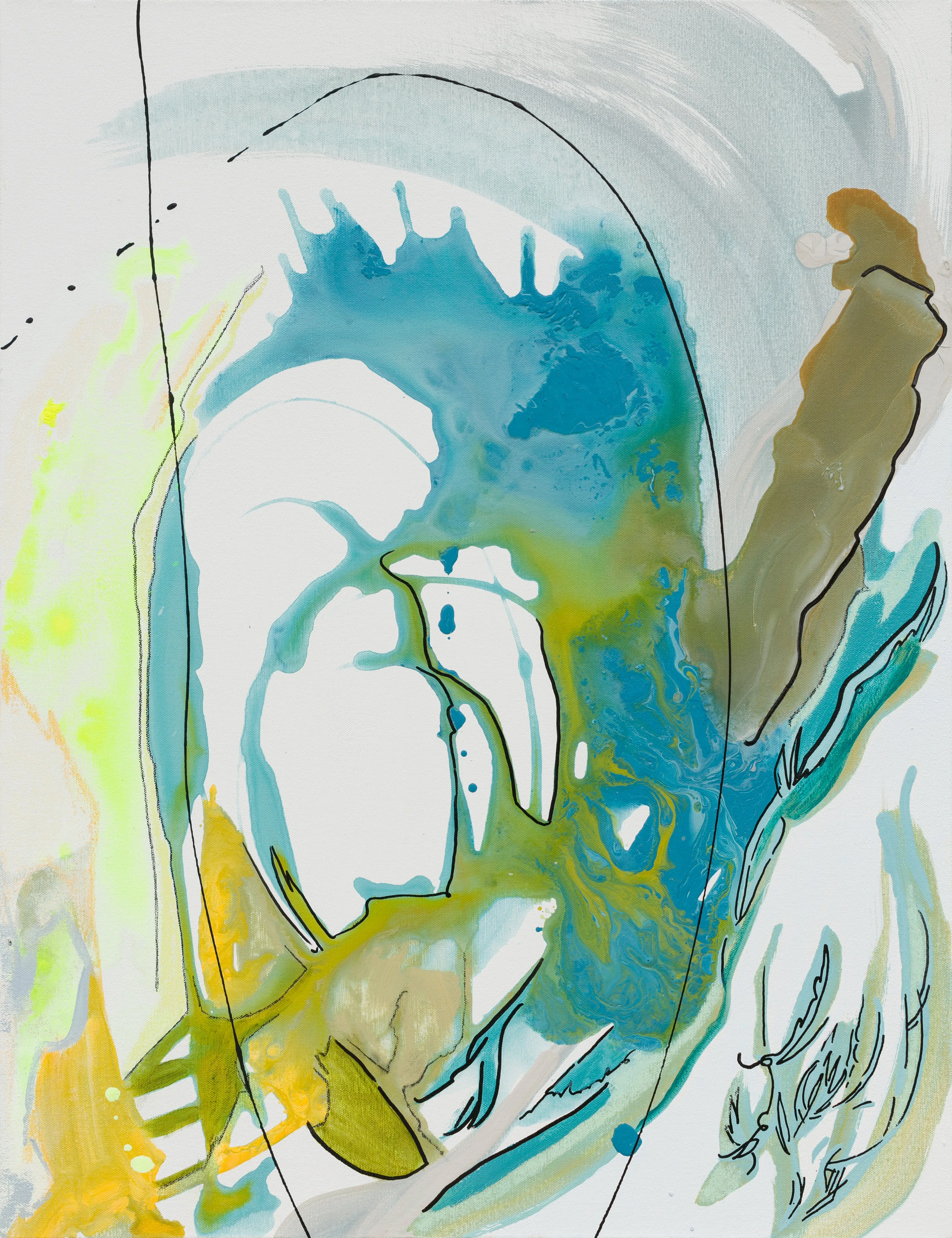 ATC DEN - Laura Moretz - Remember Us This Way - Acrylic, enamel, pastel, charcoal and marker on canvas - 20_ x 26_ - 2019 - $2,900.jpg