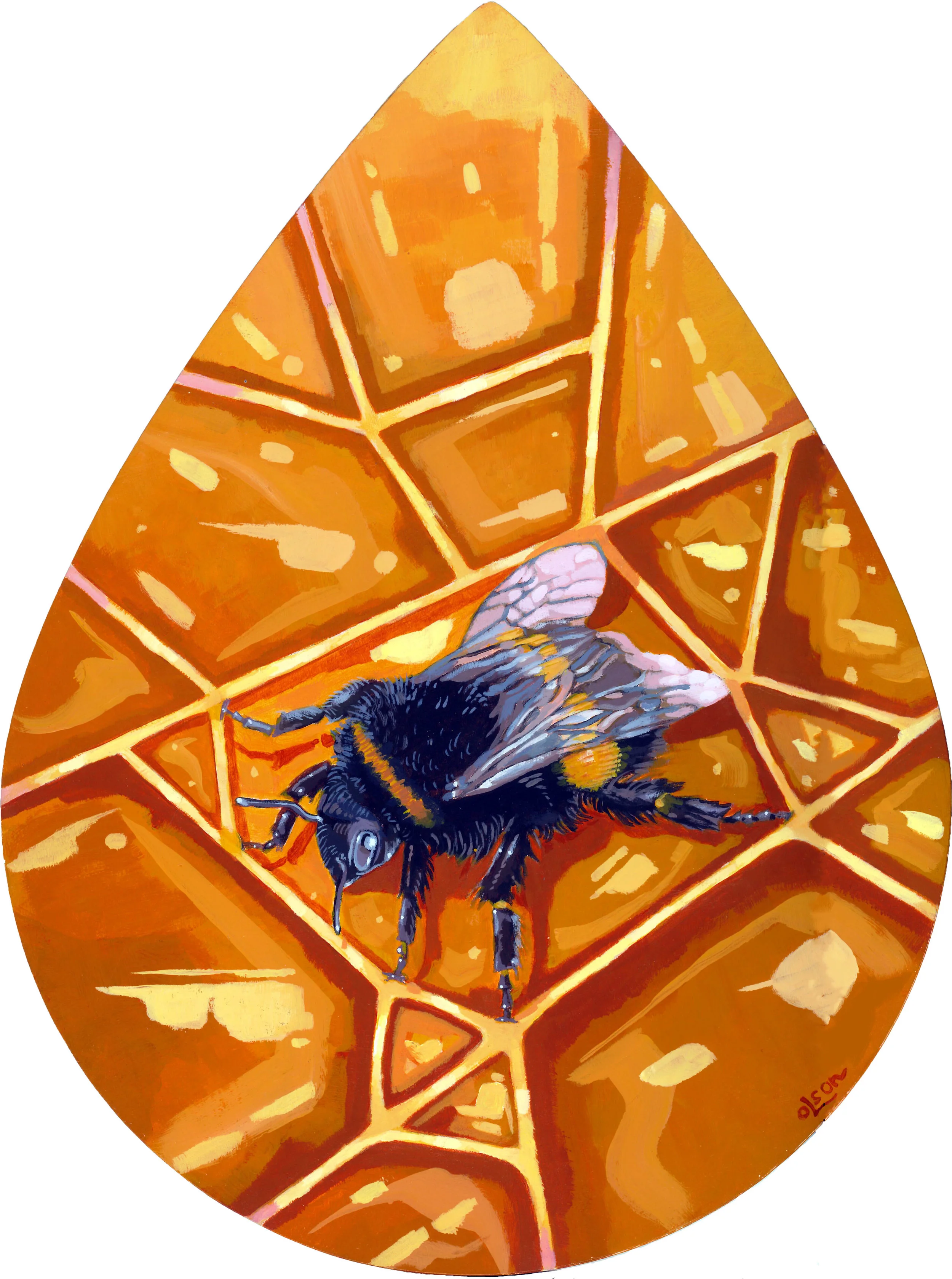 Christopher Olson-Honey Comb-Acrylic-11x14in.-2018-$400.00.jpg