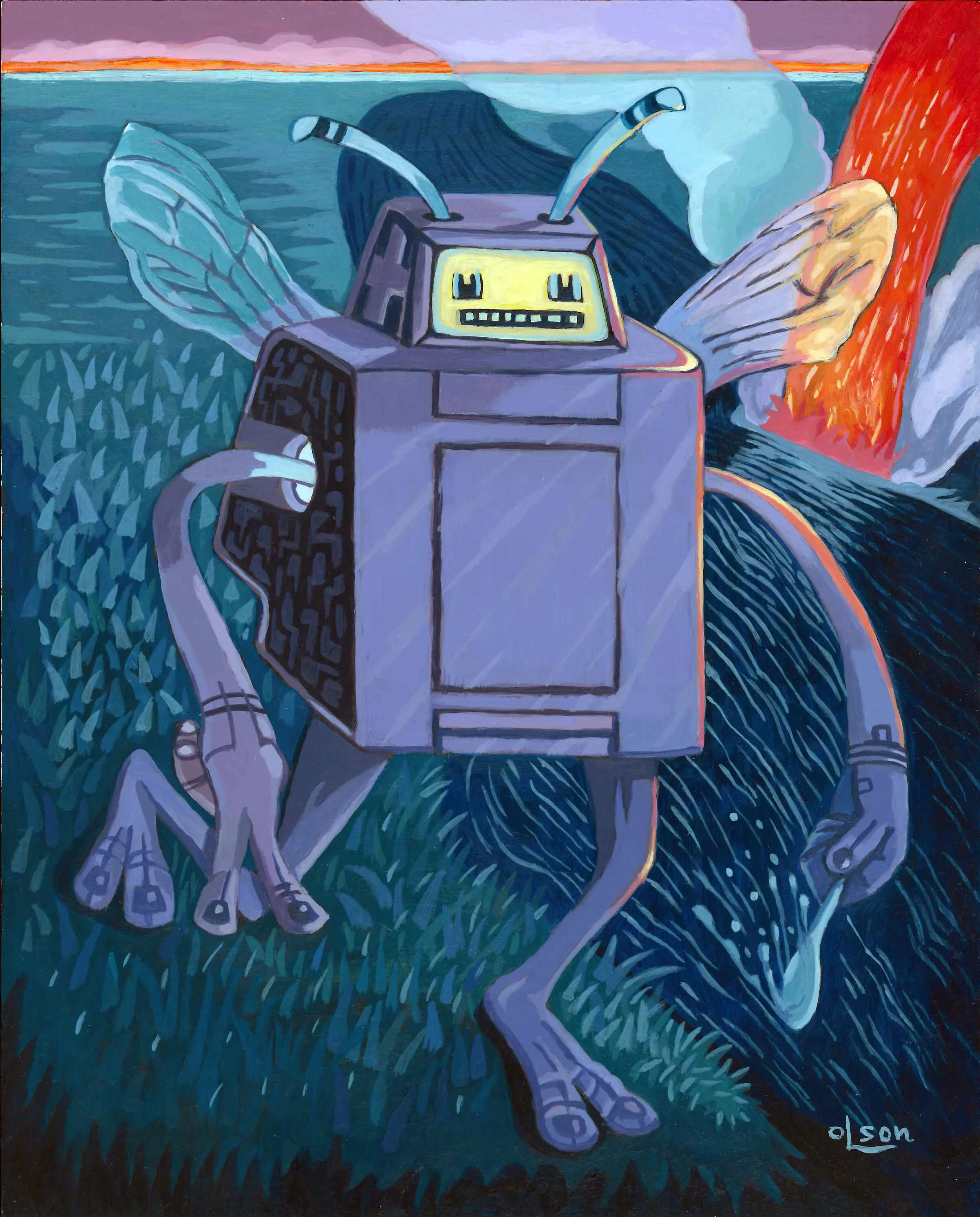 Christopher Olson-In the Land of Fire and Honey-Acrylic-8x10in.-2016-$450.00.jpg