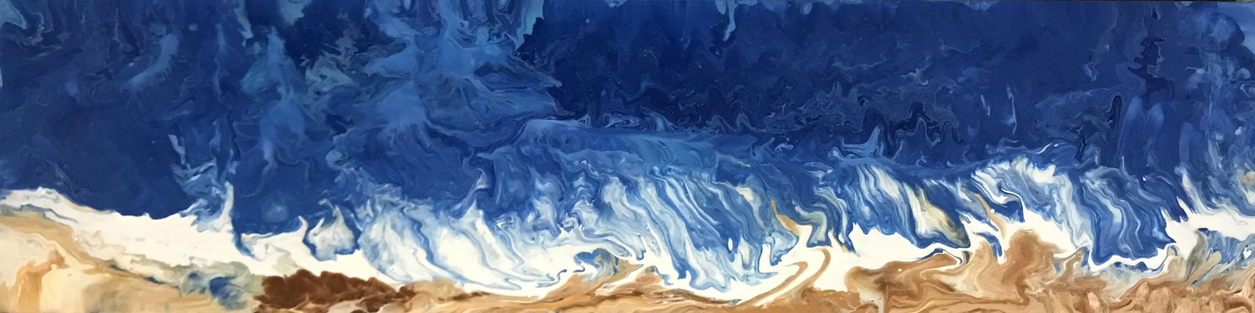 YaniPaints - Life is a Beach - acrylic on wood panel - 12x48 - 2016 - $1500.jpg