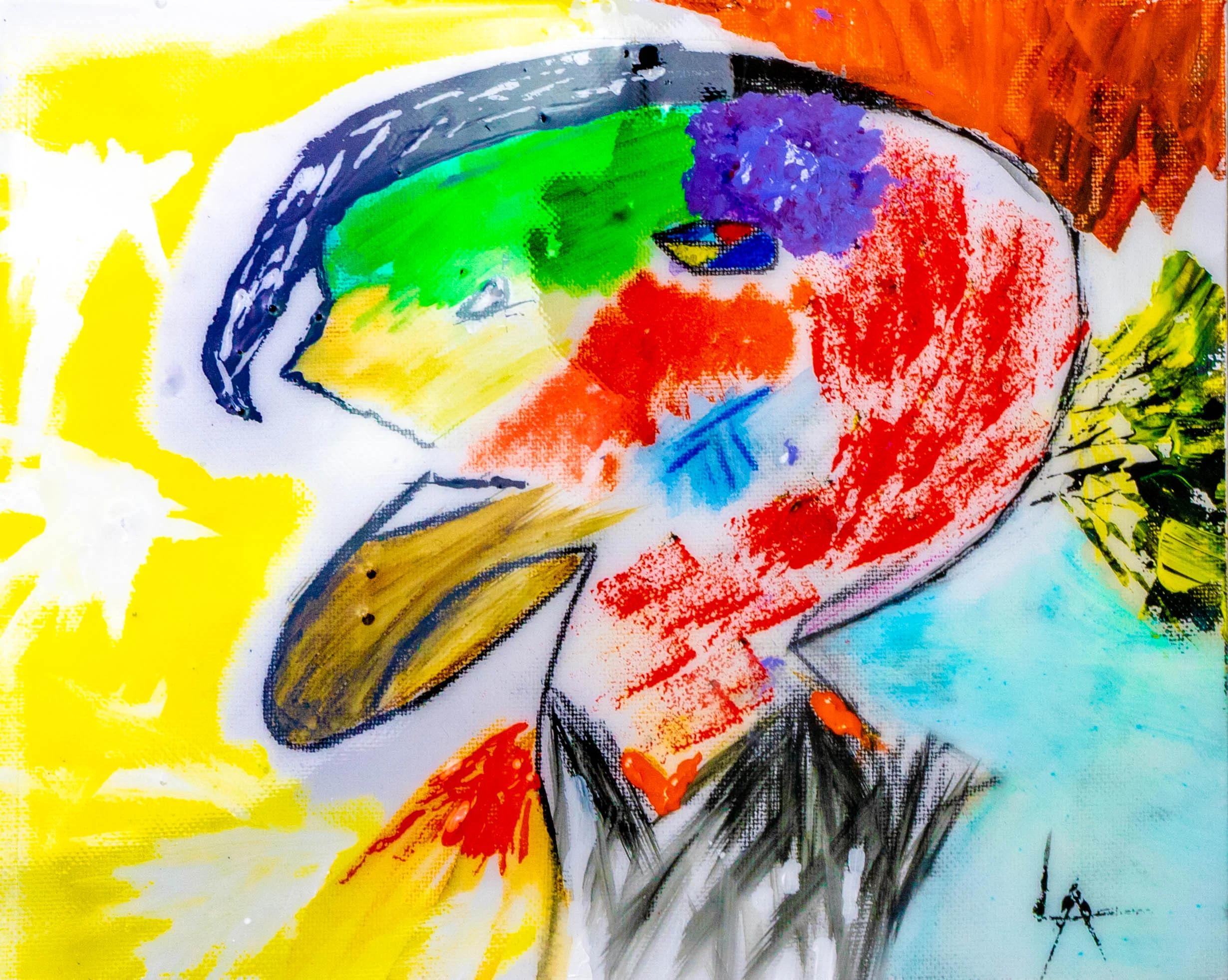 Louis Angel__Heart You__8_x10_ Canvas_Watercolors_Acrylic_Resin_2019 _$250.jpg