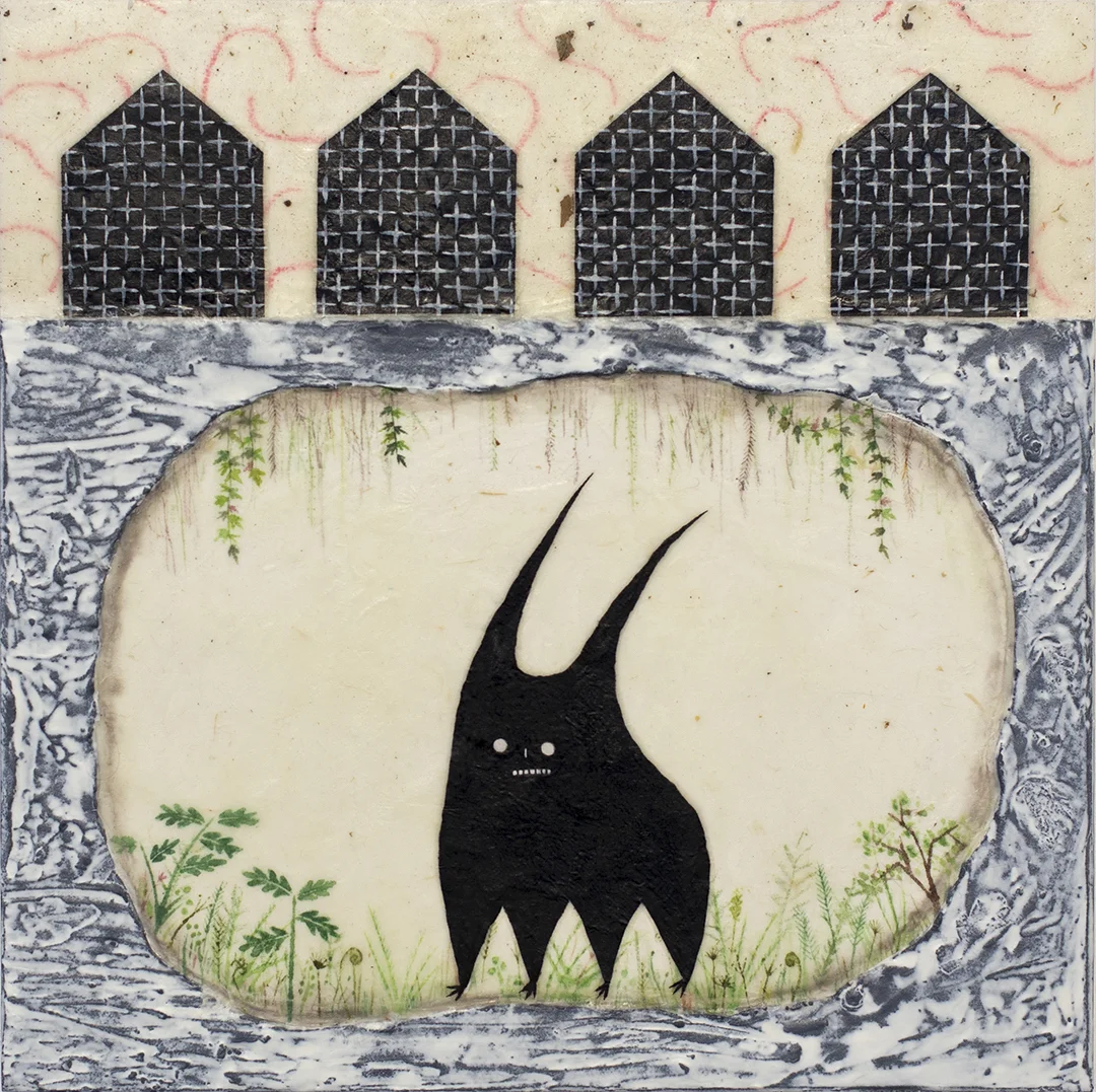 Wade Asa - Sequestered - Encaustic, Mixed Media - 12x12 - 2019 - $500.jpg