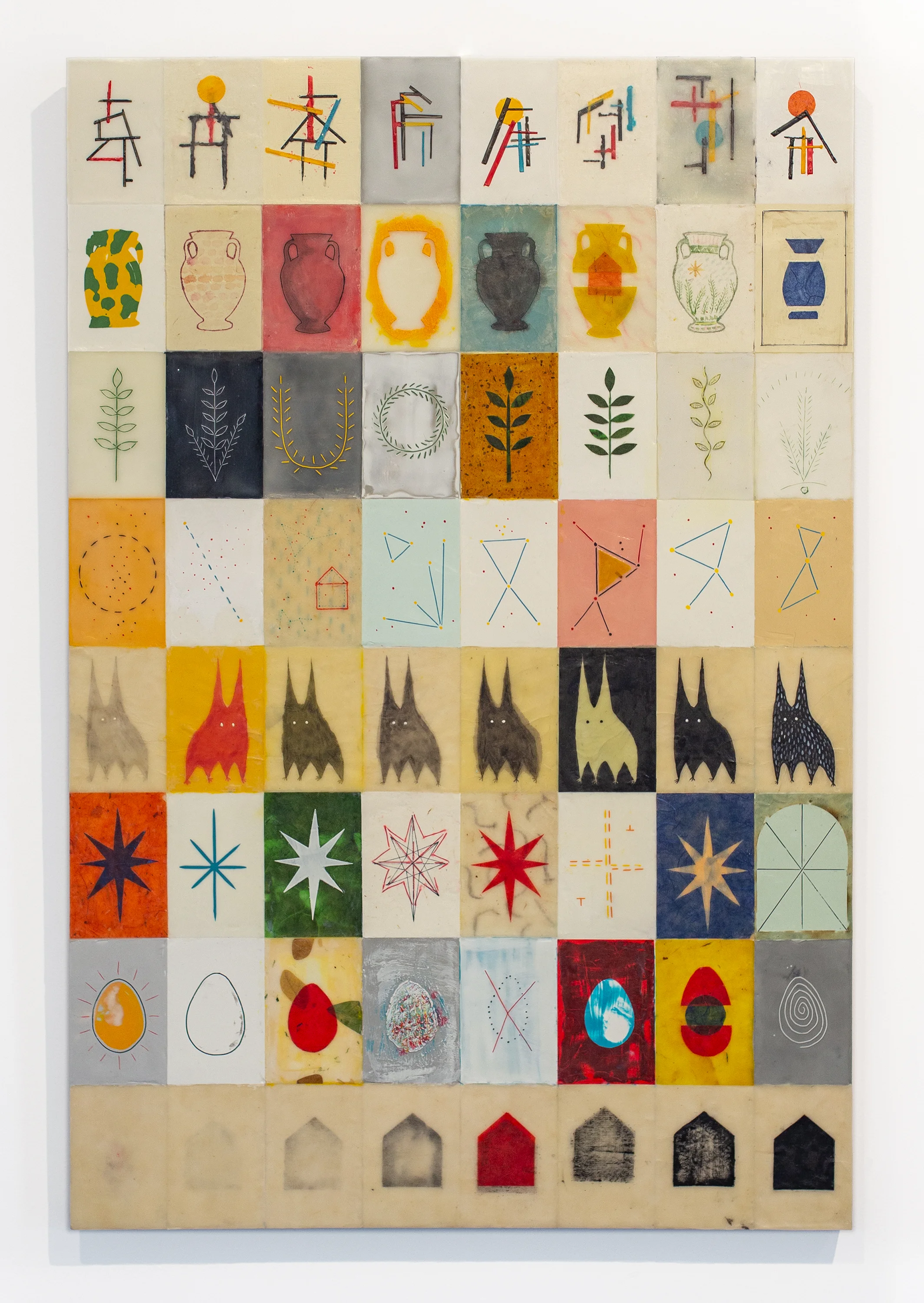 Wade Asa - Simplex Morphology - Encaustic, Mixed Media - 24x36 - 2019 - $3500.jpg.jpg