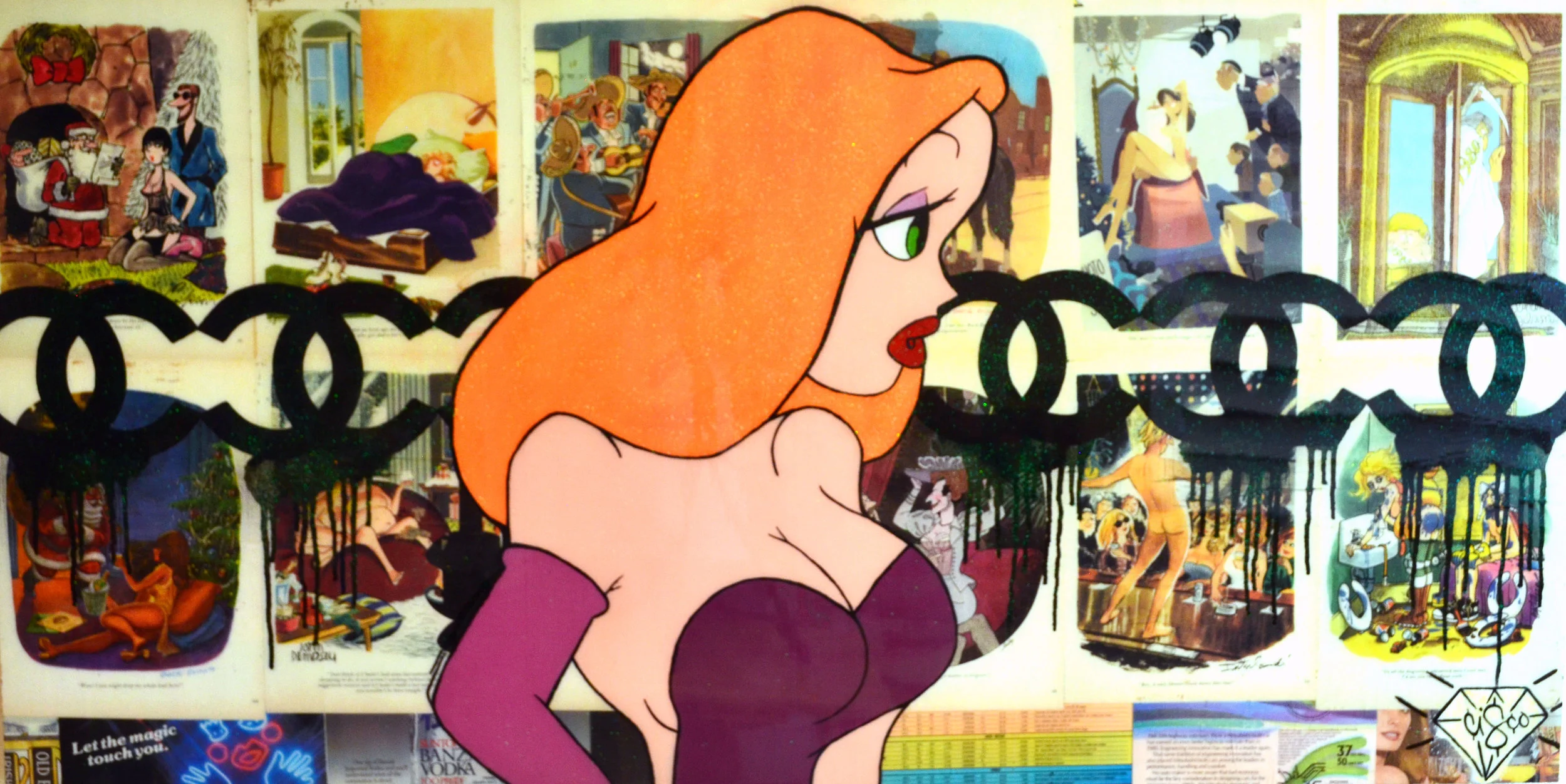 Cisco Lopez Jr Art_Cisco_Jessica Rabbit_48inx24in_AcrylicOnWoodPanel Canvas_Edition 1of1_2018_$2000.jpg