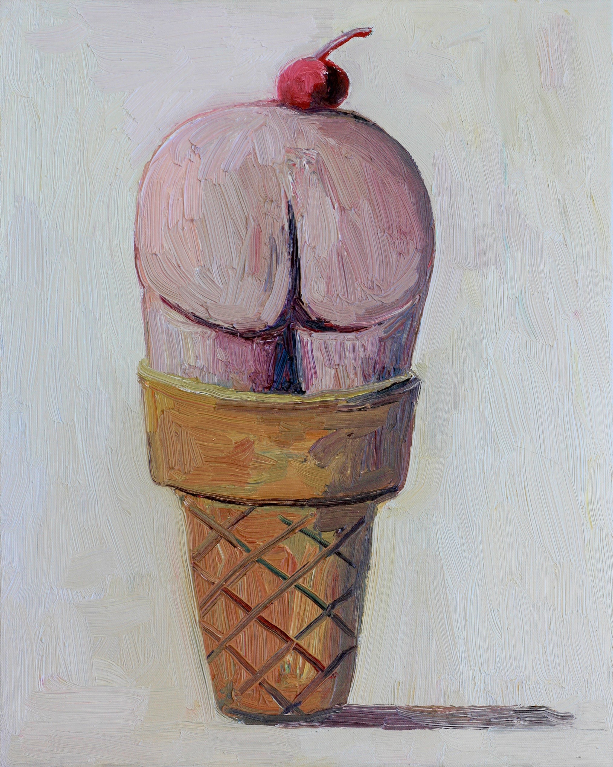 John Kilduff - Cheri on Top - 2018 - Oil on stretched canvas - 20x16in - $500.jpeg
