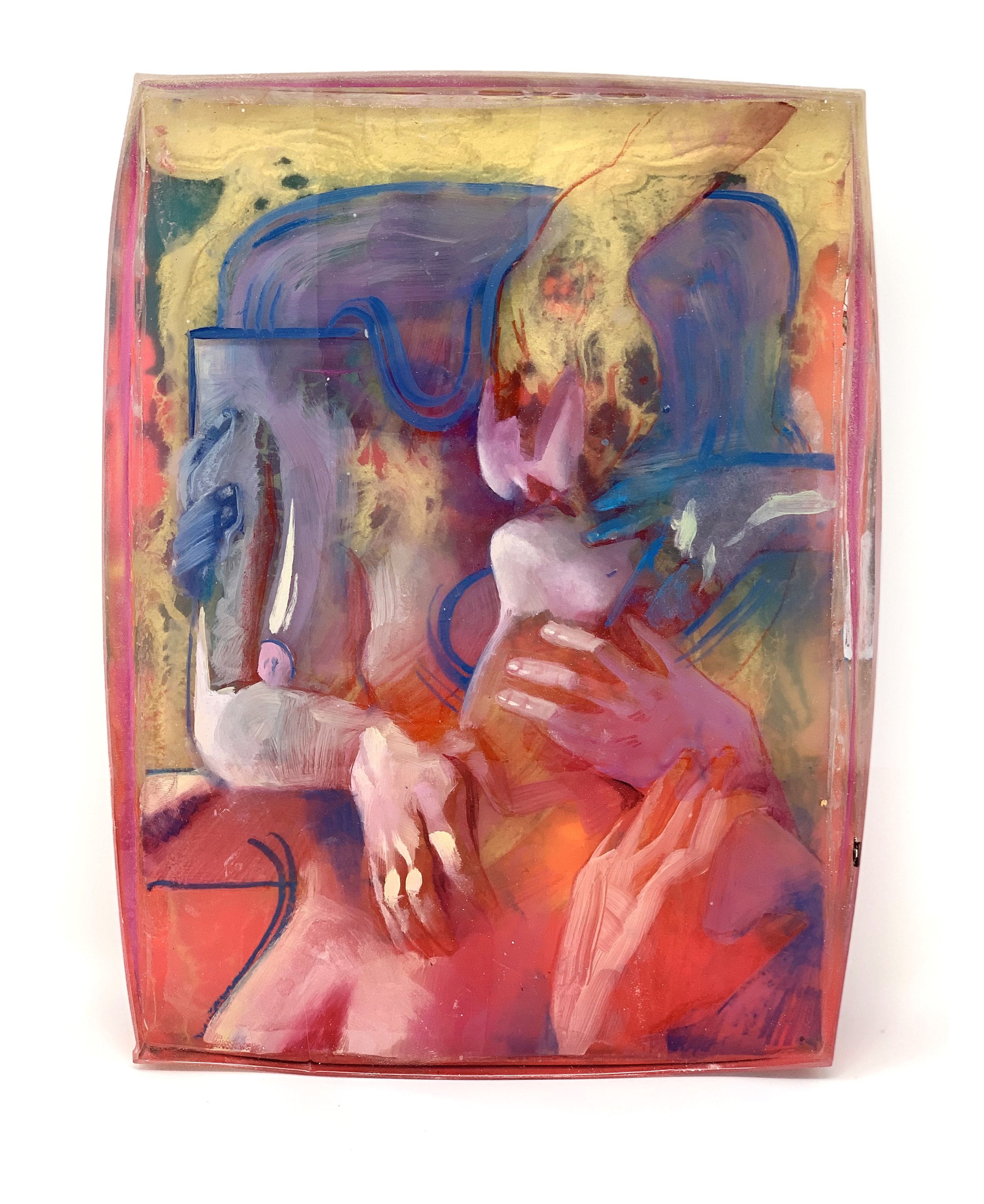 Marc Scheff - Love Is A Political Movement - mixed media and epoxy resin - 8x10x2 - 2019 - $1000.jpg