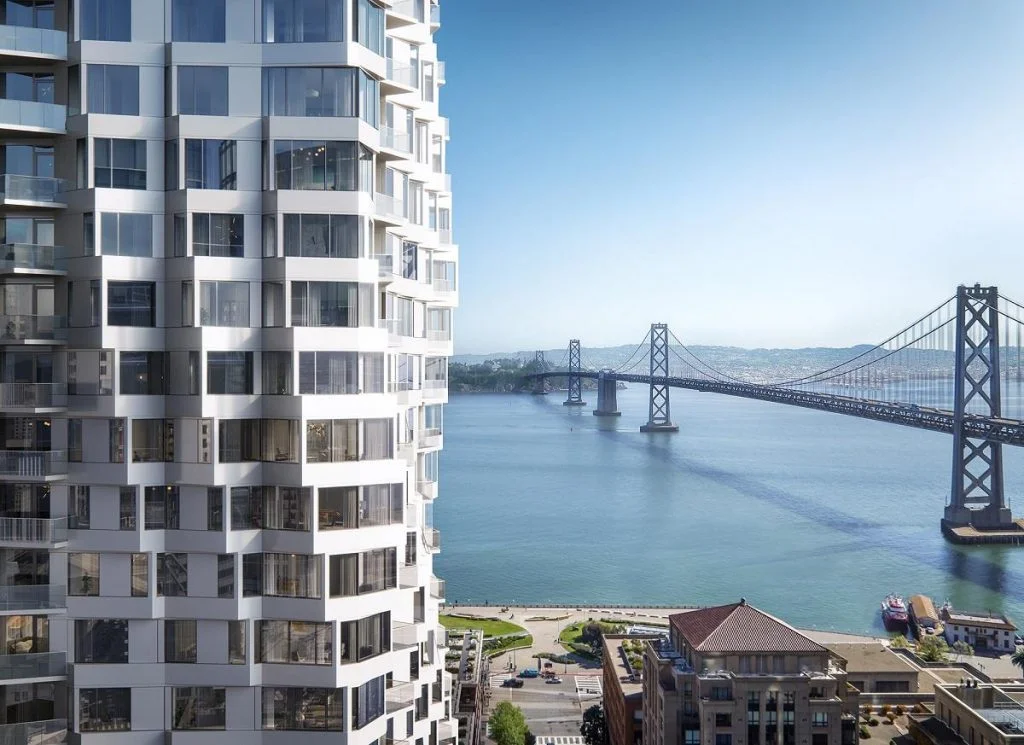 MIRA, an urban residential development in the heart of San Francisco; image by Binyan, courtesy of Studio Gang