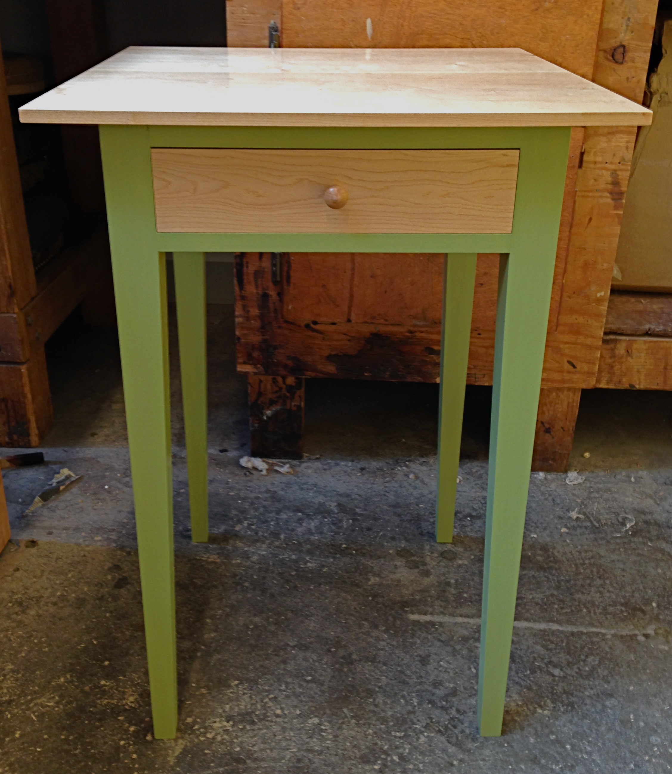 Green Shaker Nightstand