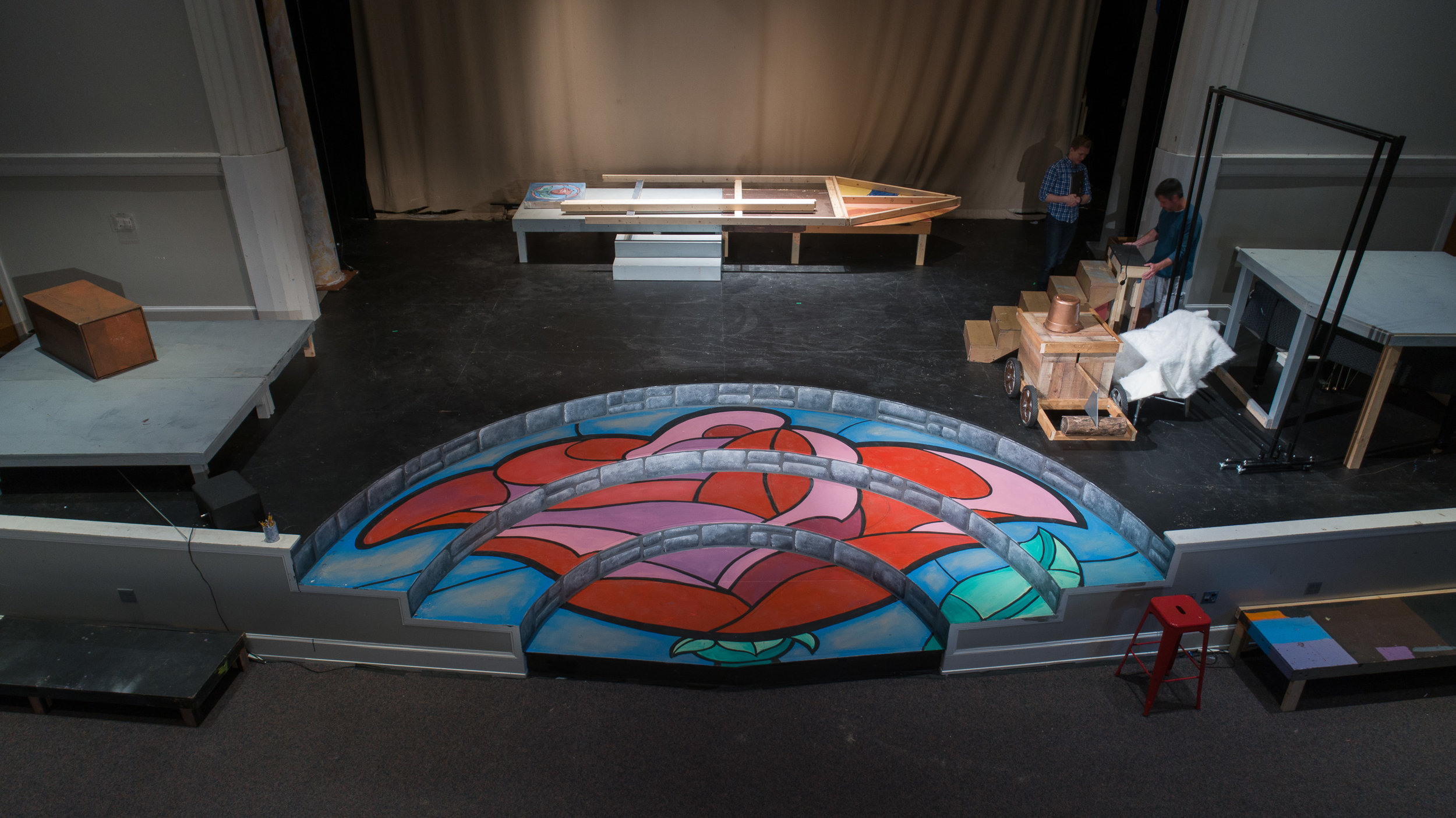 rose stage painting