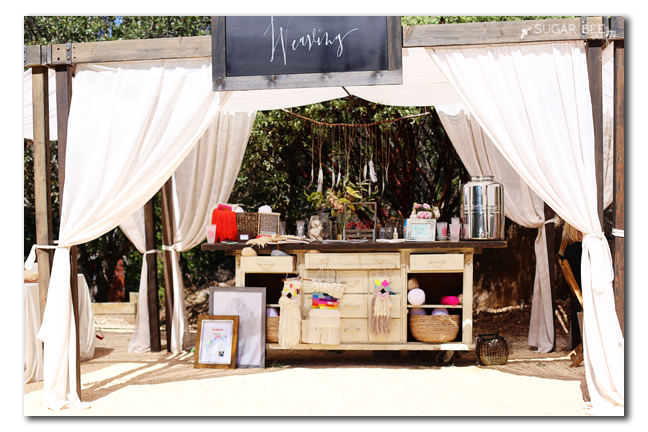 Weaving Chalkboard Signage and Feather Mobile Created for Michaels Makers Summit Alison Events