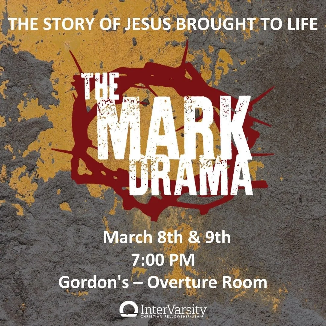 Who is Jesus? A moral teacher? A king? God? Why did he attract so much opposition? Come and see for yourself.

We have our FINAL PERFORMANCE of The Mark Drama TONIGHT at 7PM! See above for location details. Please pray, invite your friends, and come 