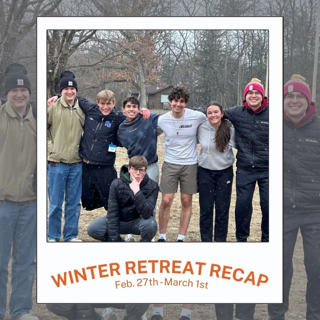 Recipe for a good time at Winter Retreat:

1) Start by spending lots of time in God's word through Bible studies and quiet times
2) Throw in a handful of outdoor activities (even better with some snow!)
3) Add a splash of milk along with a cereal eat