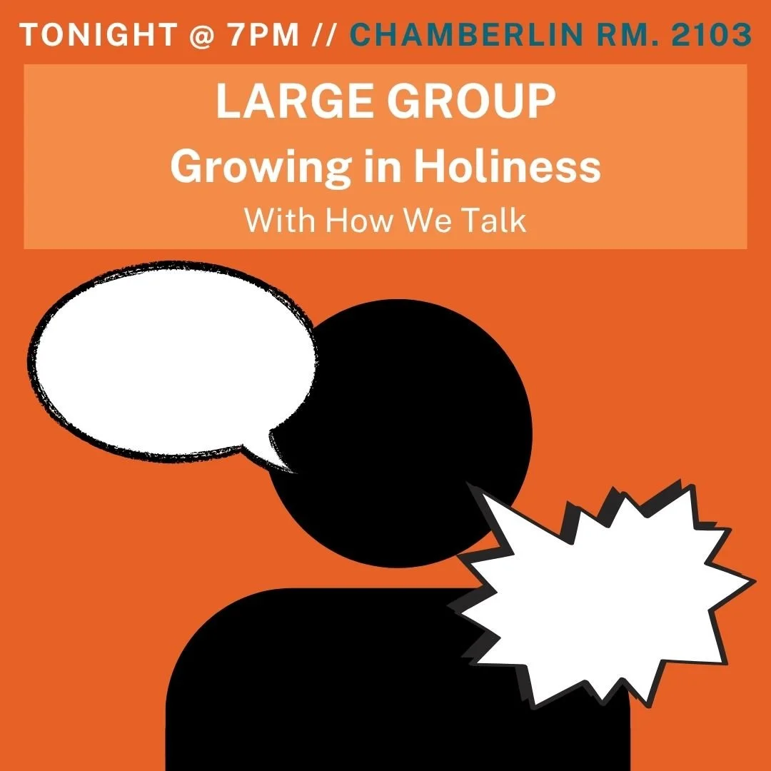 We talk a lot about how God's word is important, but what about our words? How can what we say impact those around us and ourselves? Join us for Large Group TONIGHT as we continue our series about growing in holiness by focusing on how we talk!

Come