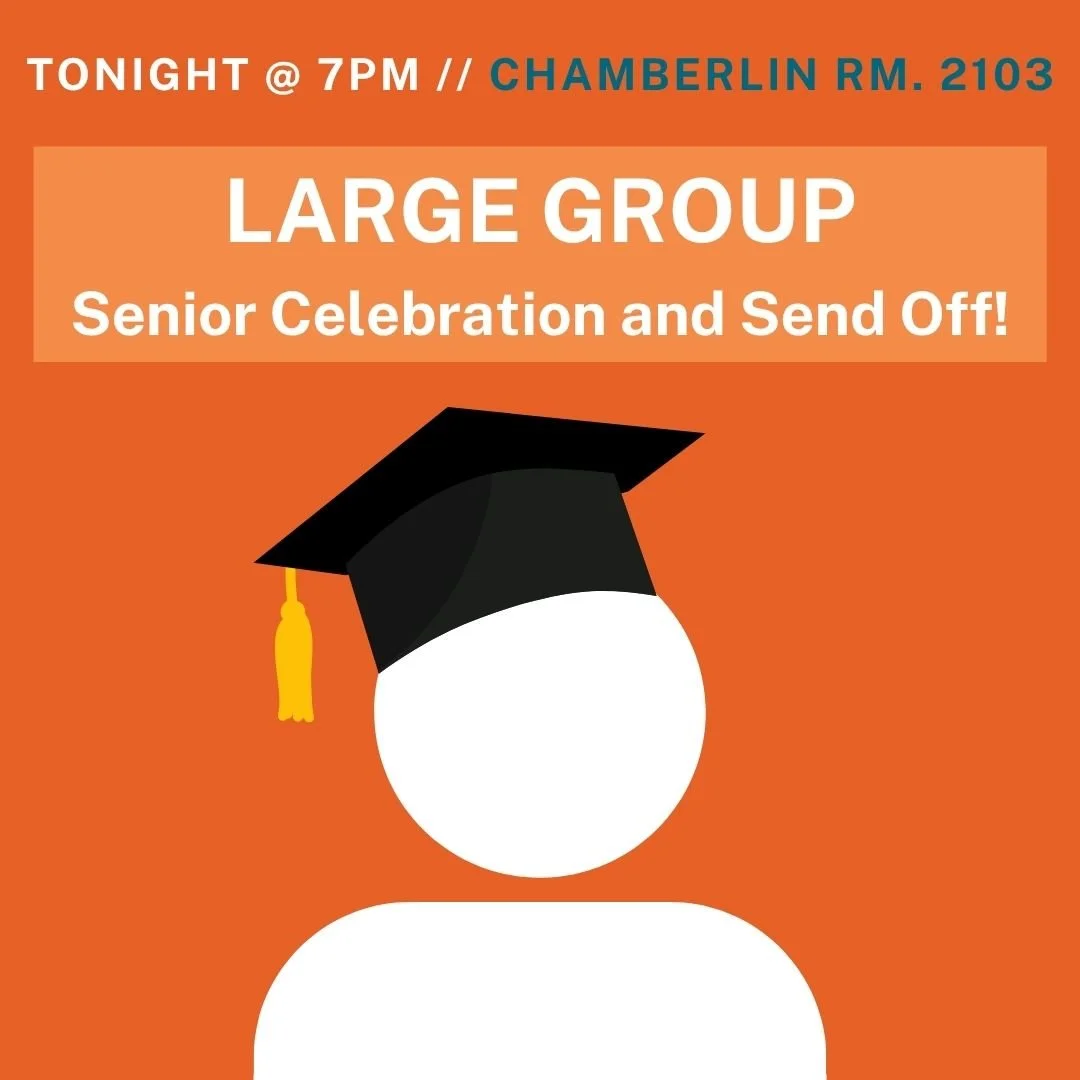 All good things must come to an end, including our time with our wonderful senior class! Join us for Large Group TONIGHT as we take time to celebrate the seniors and send them off into their next chapter after college!

We couldn't get enough of our 