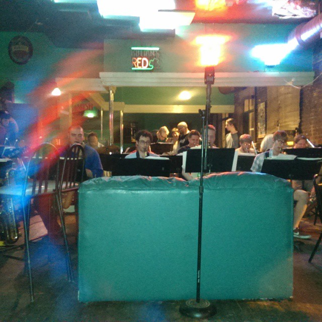 "Why is there a couch in front of the band...and where did it come from?" "Don't ask questions."