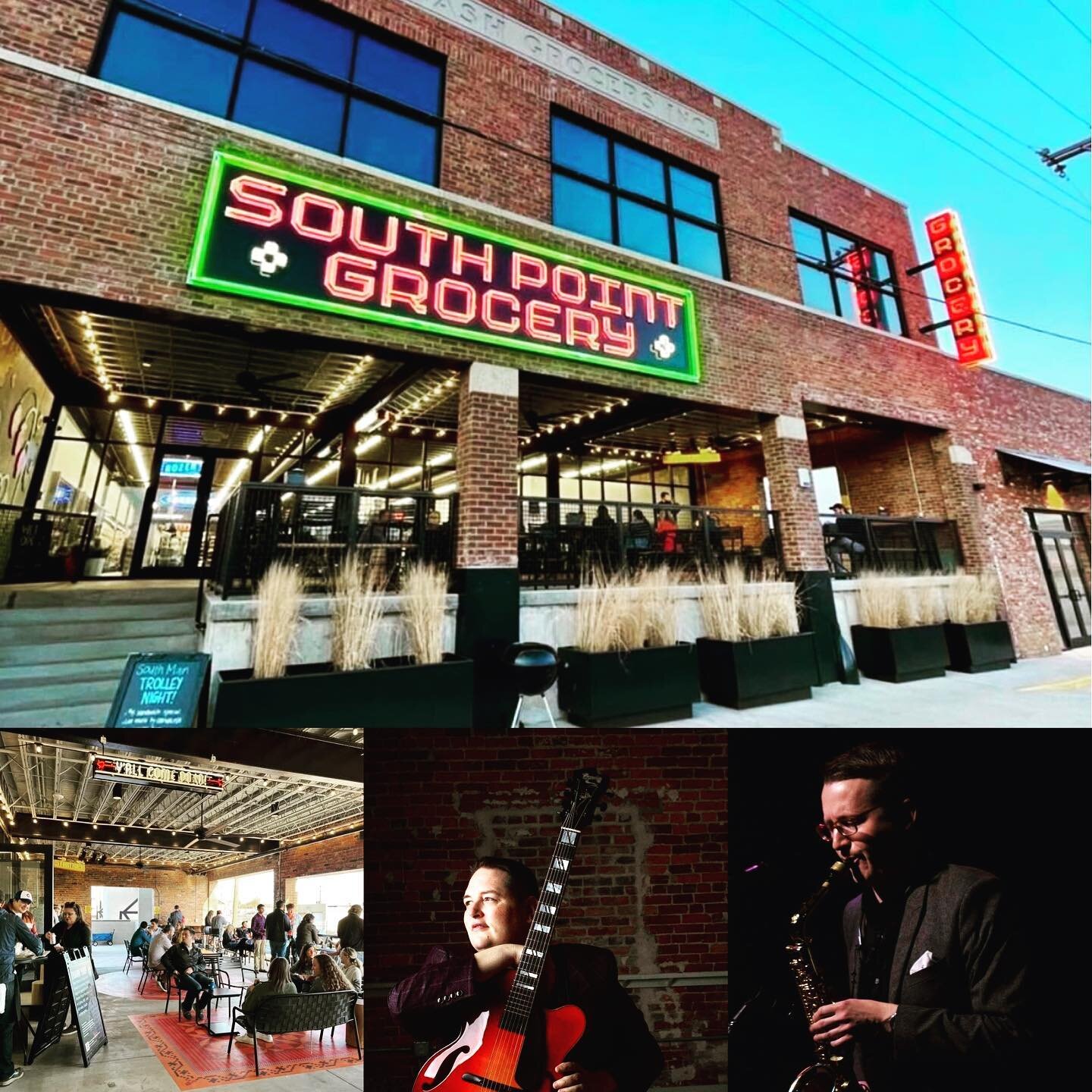 Playing on the patio at @southpointgrocery this Saturday 12-2 PM with my man @tedludwigjazz on the guitar. 

The weather looks to be splendid, and the deli inside makes my favorite sandwiches in the city, so come grab a bite and enjoy your weekend lu