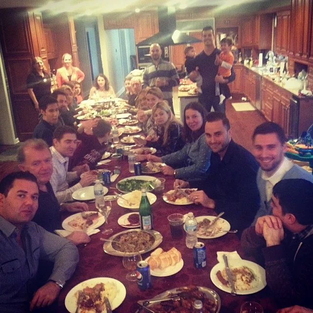 My village at our big annual Thanksgiving party.