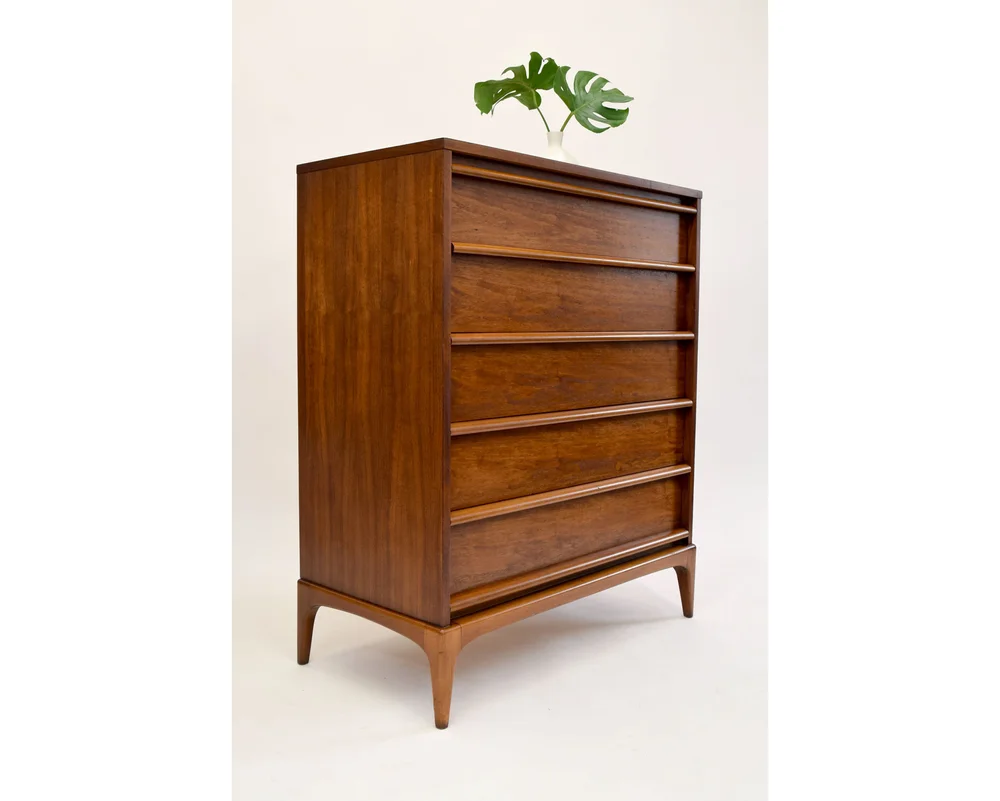 Mid-Century Walnut Highboy Dresser by Lane - SOLD Vintage Modern Maine Mid-Century Walnut Highboy Dresser by Lane - SOLD Vintage Modern Maine