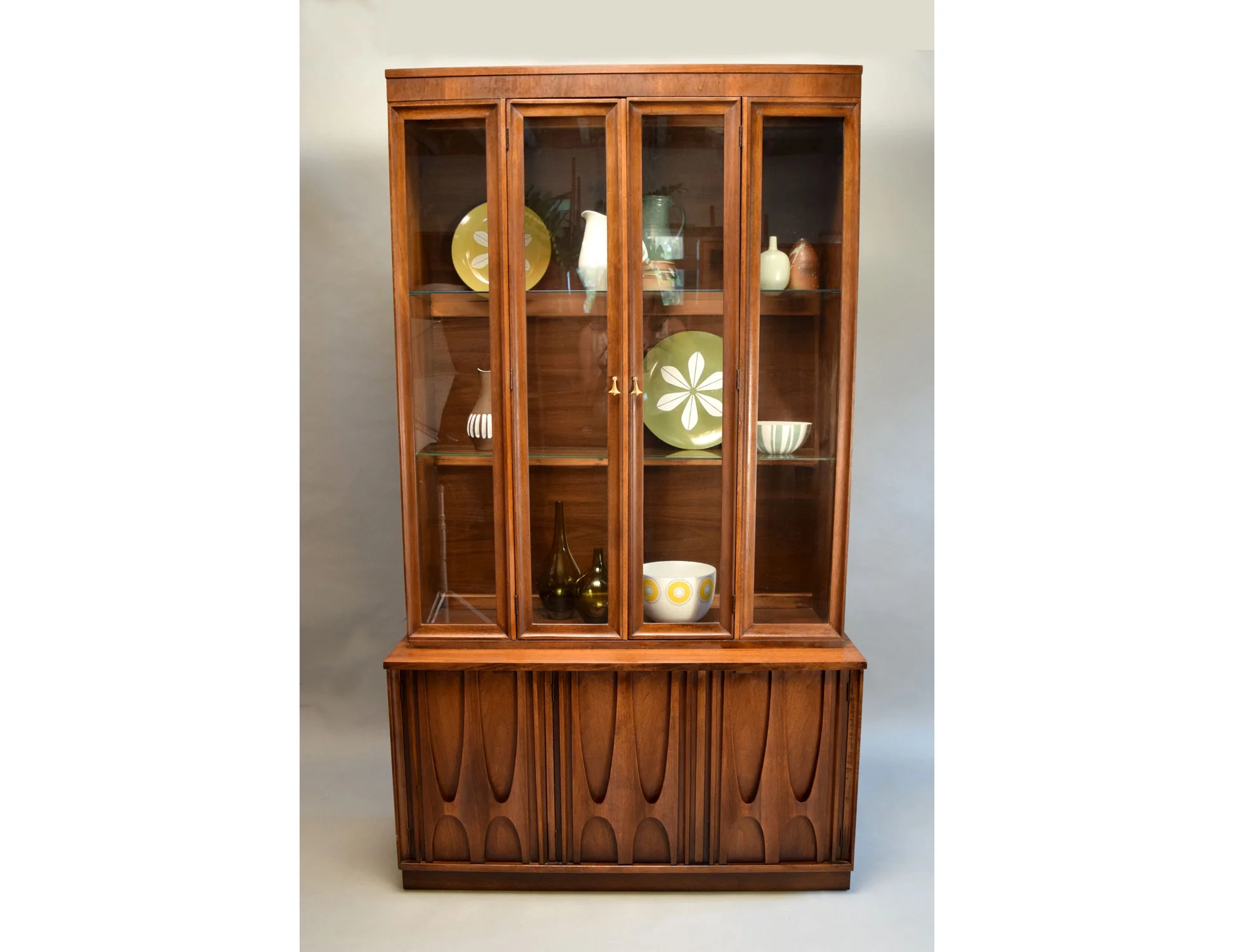 Broyhill Brasilia Credenza And China Cabinet Sold Vintage