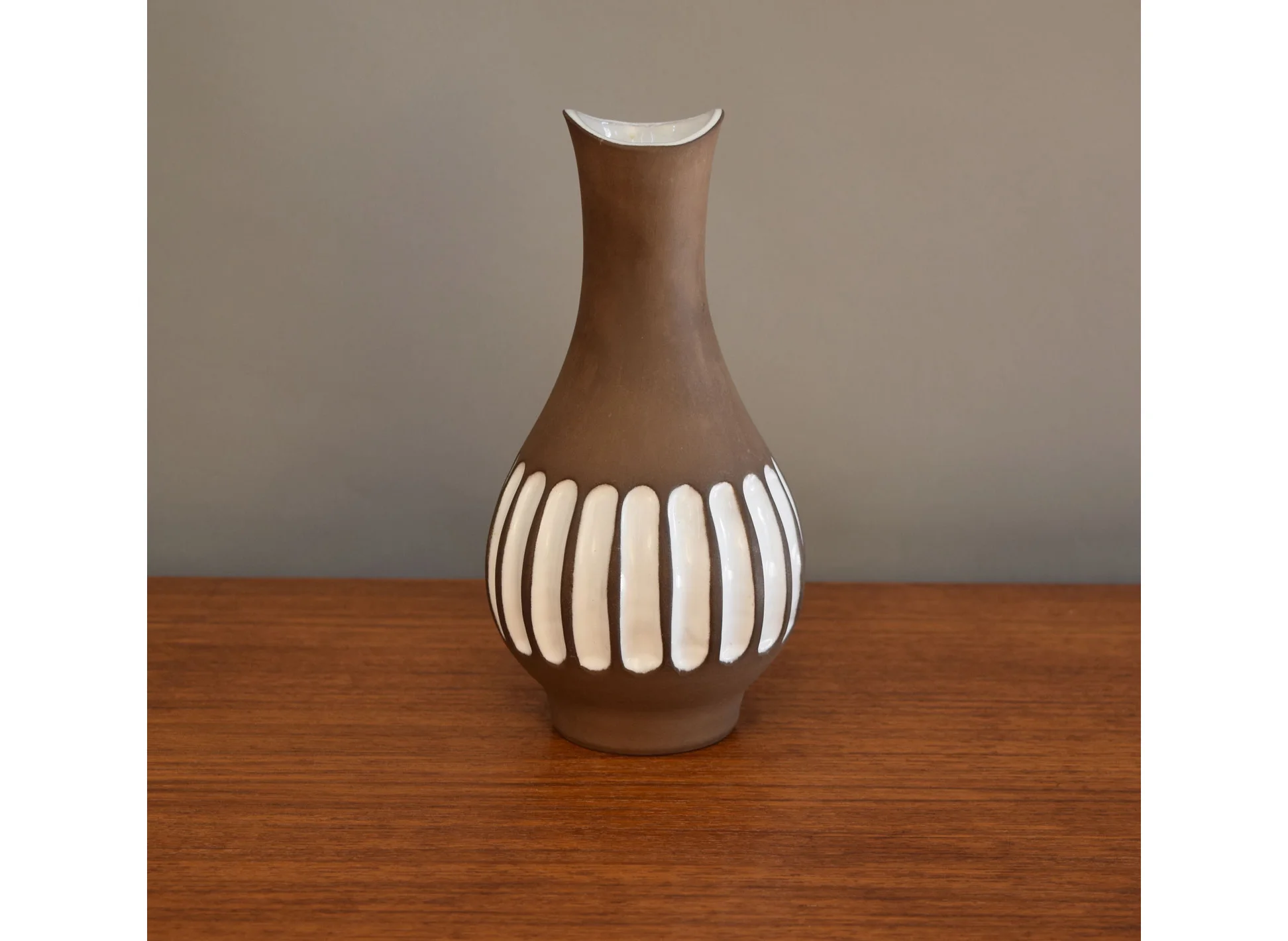 Beautiful Norwegian Art Pottery Vase, signed SOLD — Vintage Modern Maine