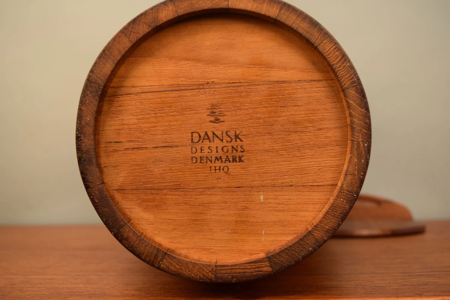dansk wooden ice bucket