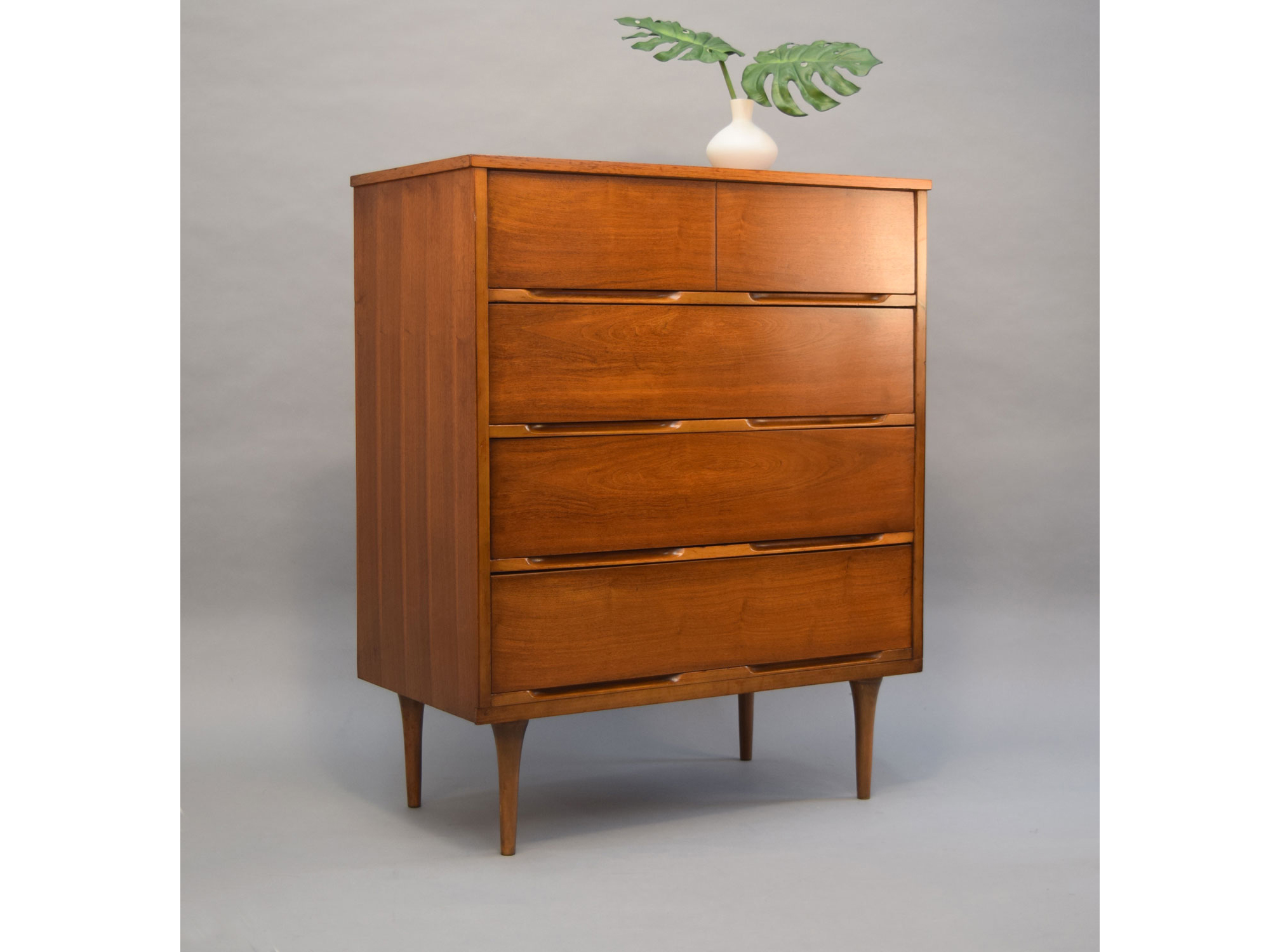 Mid Century Walnut Dresser By Coleman Sold Vintage Modern Maine