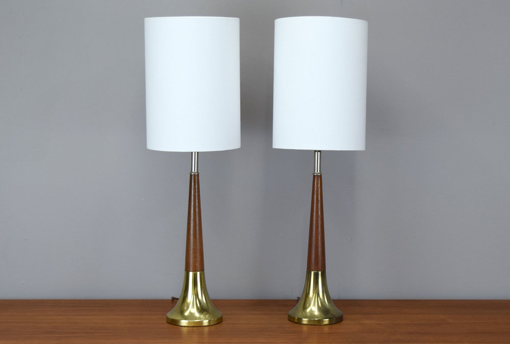 Pair Of Small Mid Century Table Lamps, Best Mid Century Table Lamps