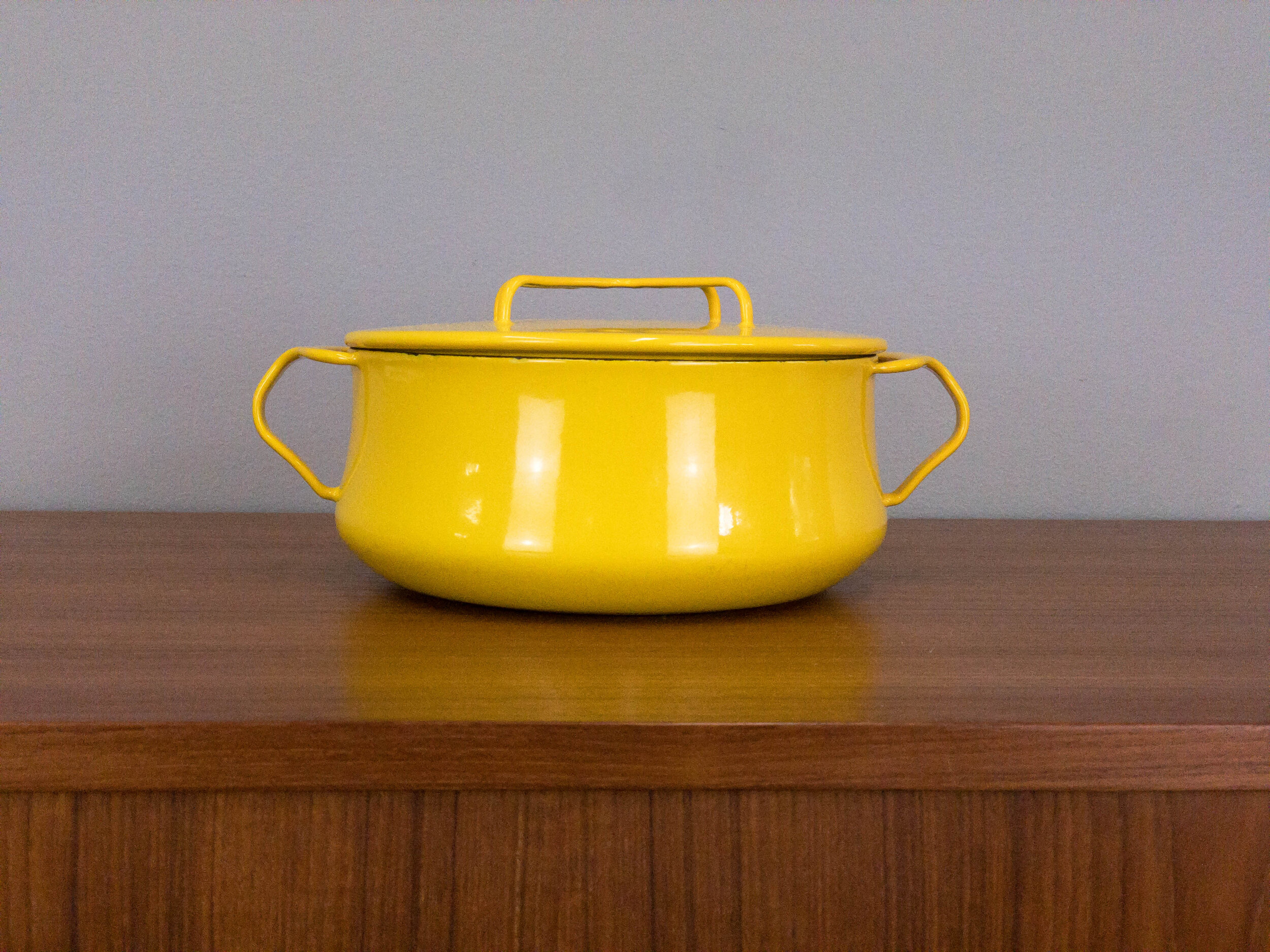 Vintage Dansk Kobenstyle Stock Pot - 8 Quart Sun Gold Yellow