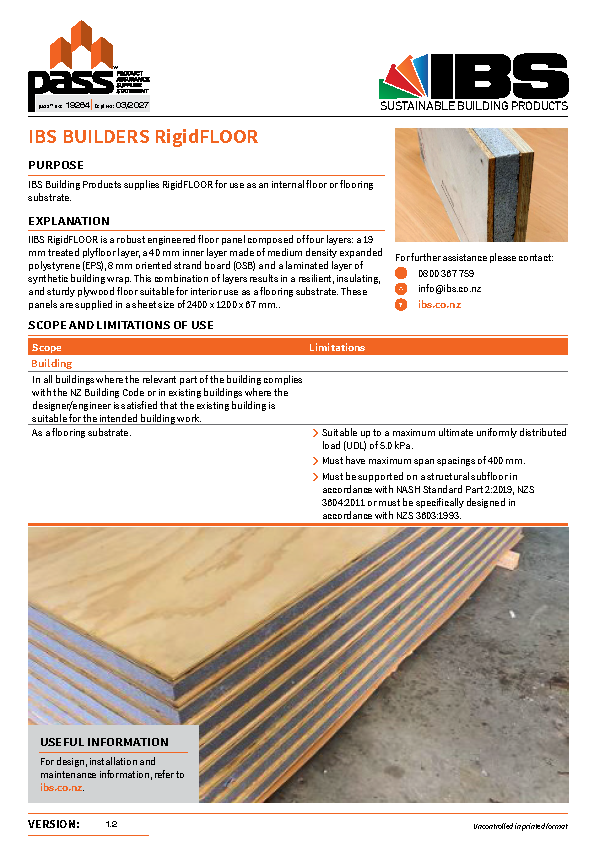 IBS RigidFLOOR pass