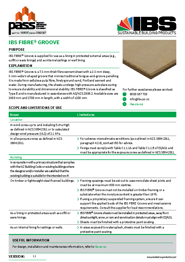 IBS FIBRE Groove Pass™