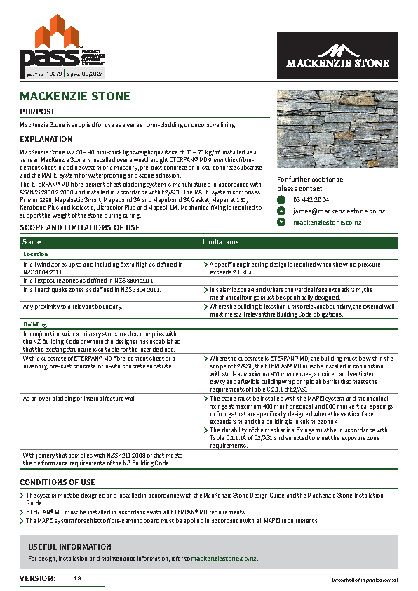 Mackenzie Stone pass™